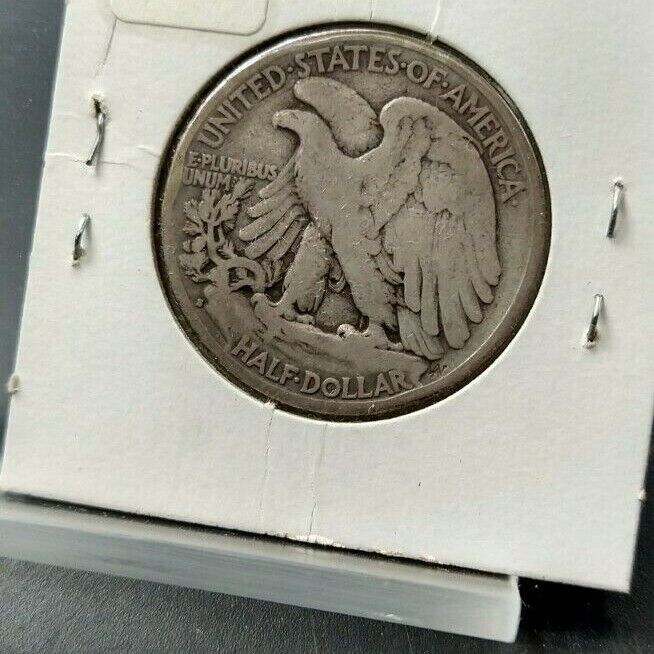 1929 S Walking Liberty Silver Half Dollar Coin Choice VG / Fine Circulated