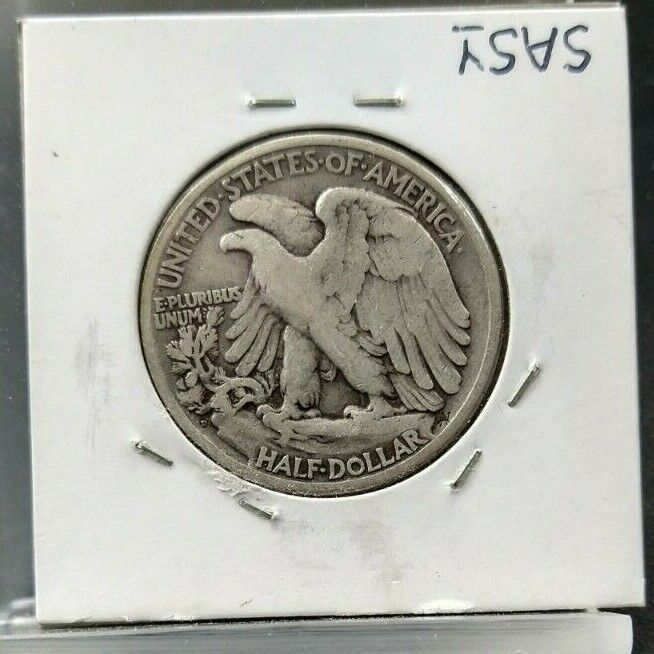 1929 D Walking Liberty Silver Eagle Half Dollar Coin Choice VF Very Fine Semi 🔑