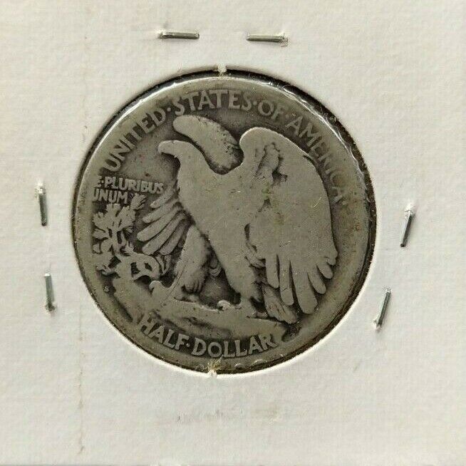 1917 S Walking Liberty Eagle Half Dollar Coin Choice AG About Good