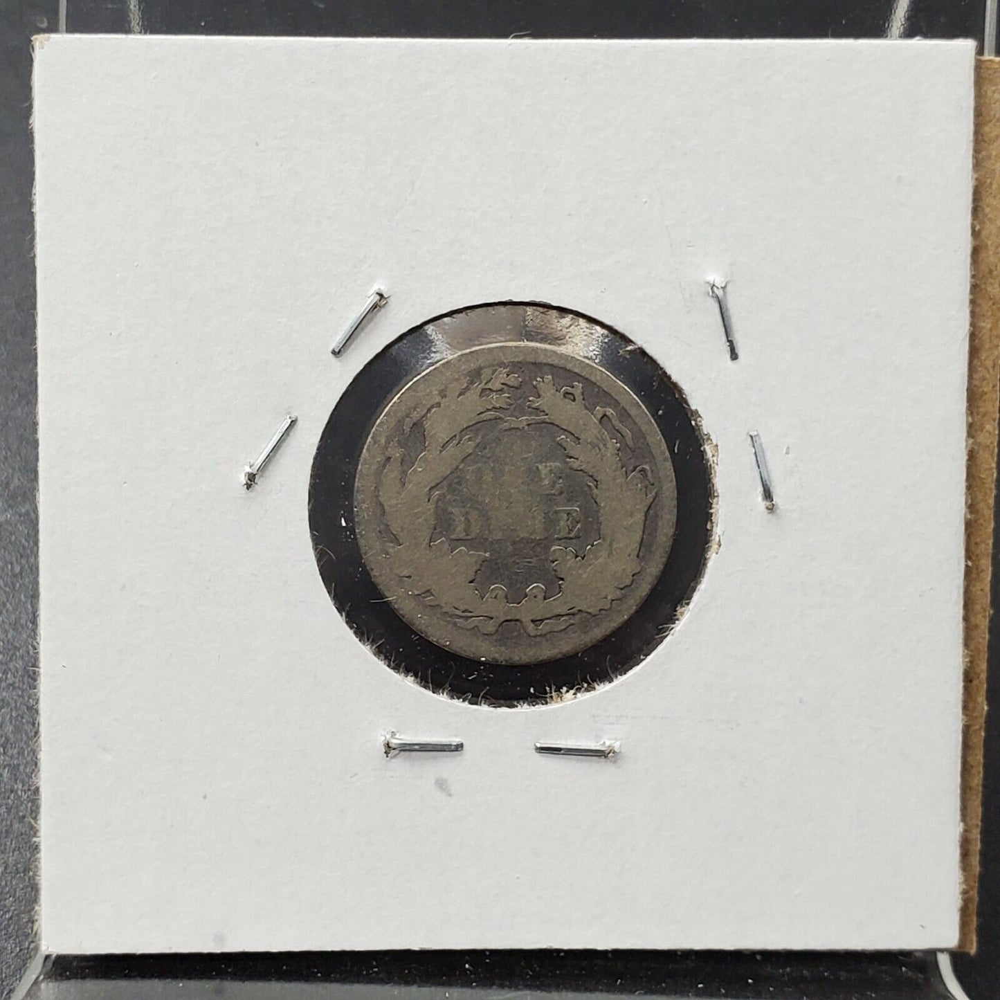 1891 P SEATED LIBERTY SILVER DIME COIN Average G Good Last Year of Type