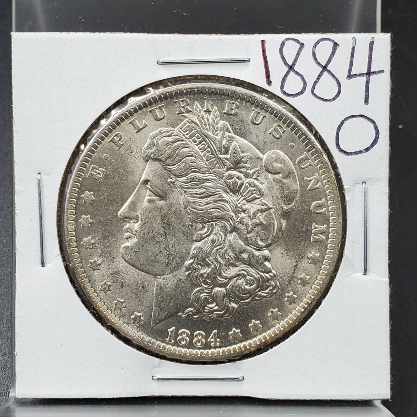 1884 O Morgan Silver Eagle Dollar Coin BU Uncirculated Some Toning Nice Coin