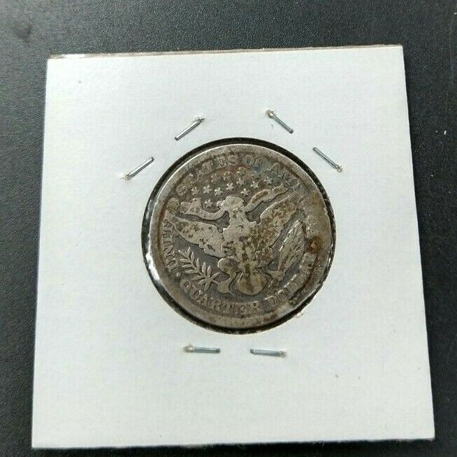 1892 P Barber Silver Eagle Quarter Choice AG / Good Full Date First Year Issue