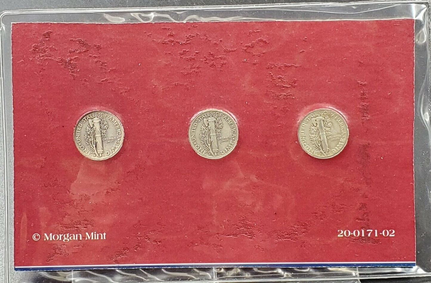 American Coin Treasures Last 3 Years of Issue America Mercury Silver Dimes Set