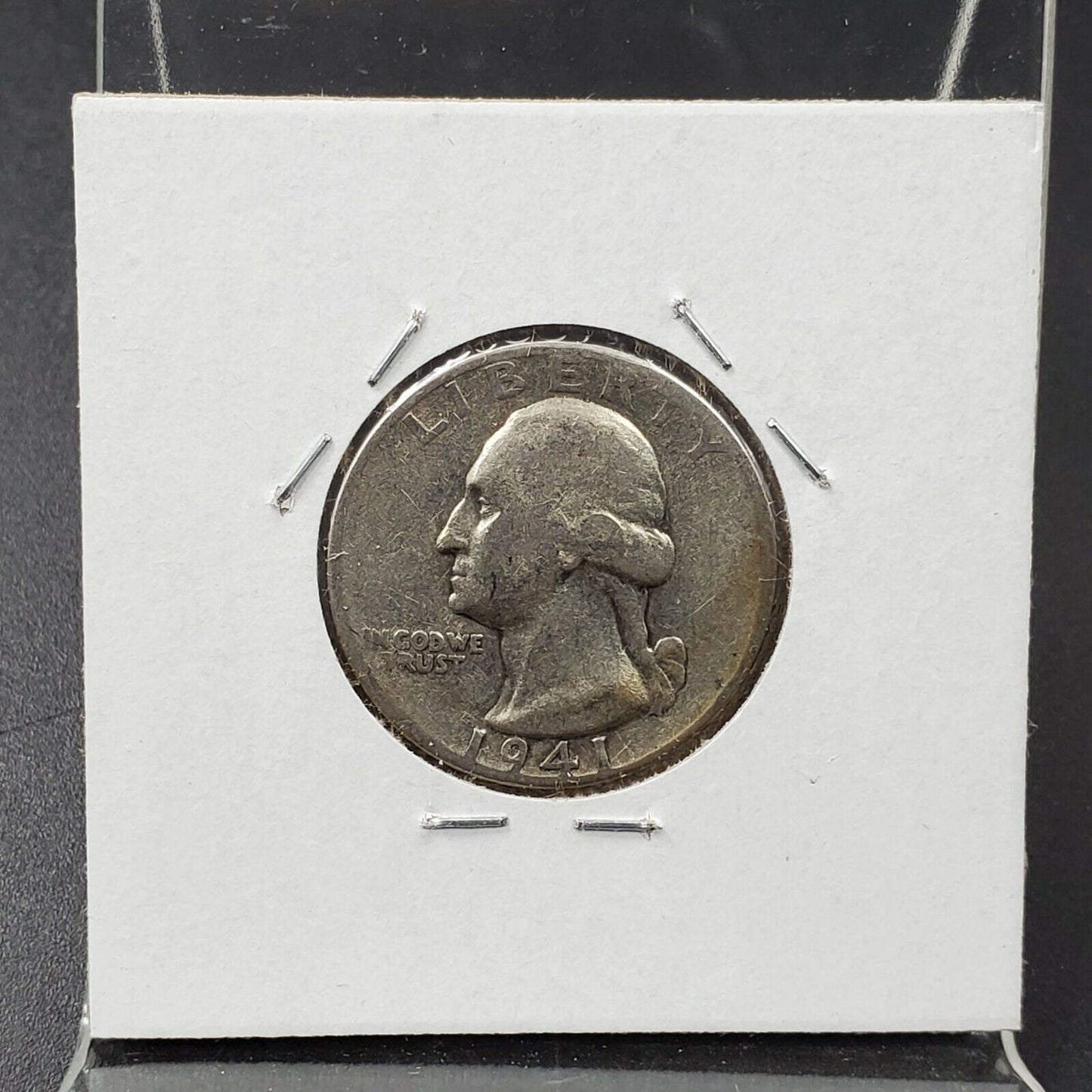 1941 P Washington Silver Quarter Coin Double Eagle Beak DDR Double Die Reverse