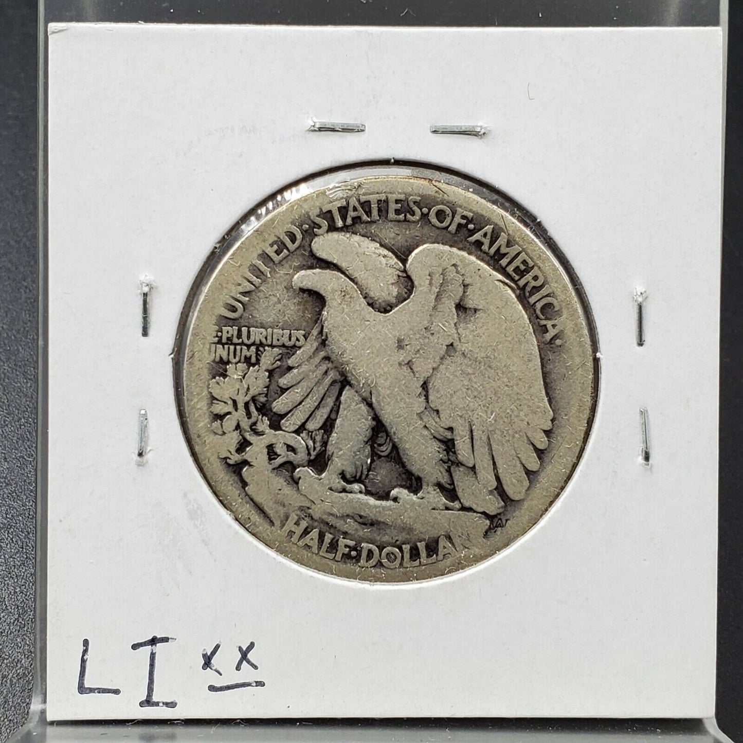 1917 D Walking Liberty Silver Half Dollar Coin Choice AG/ Good Obverse Mint Mark