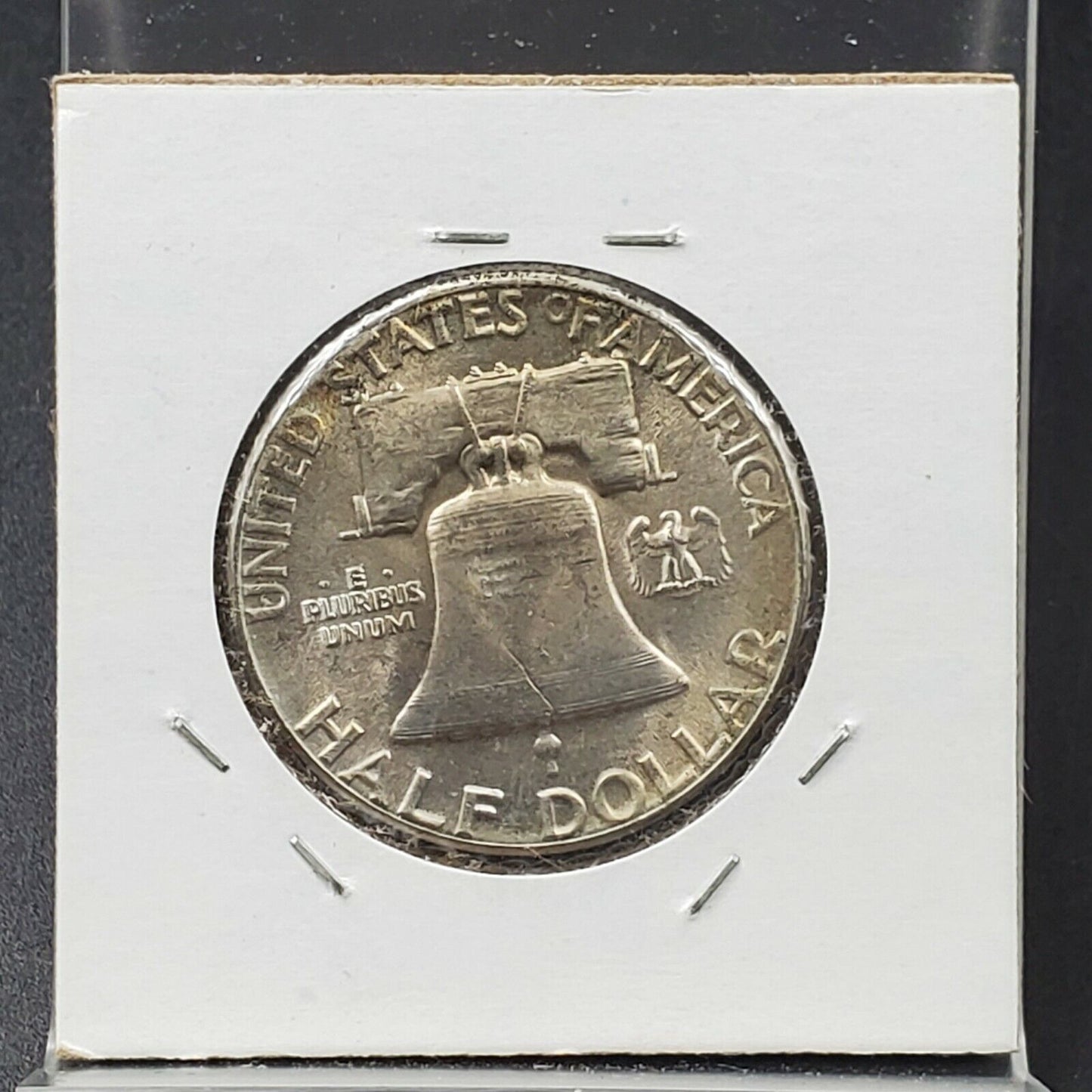 1952 P Franklin Silver Half Dollar Coin Average Uncirculated UNC Some Toning