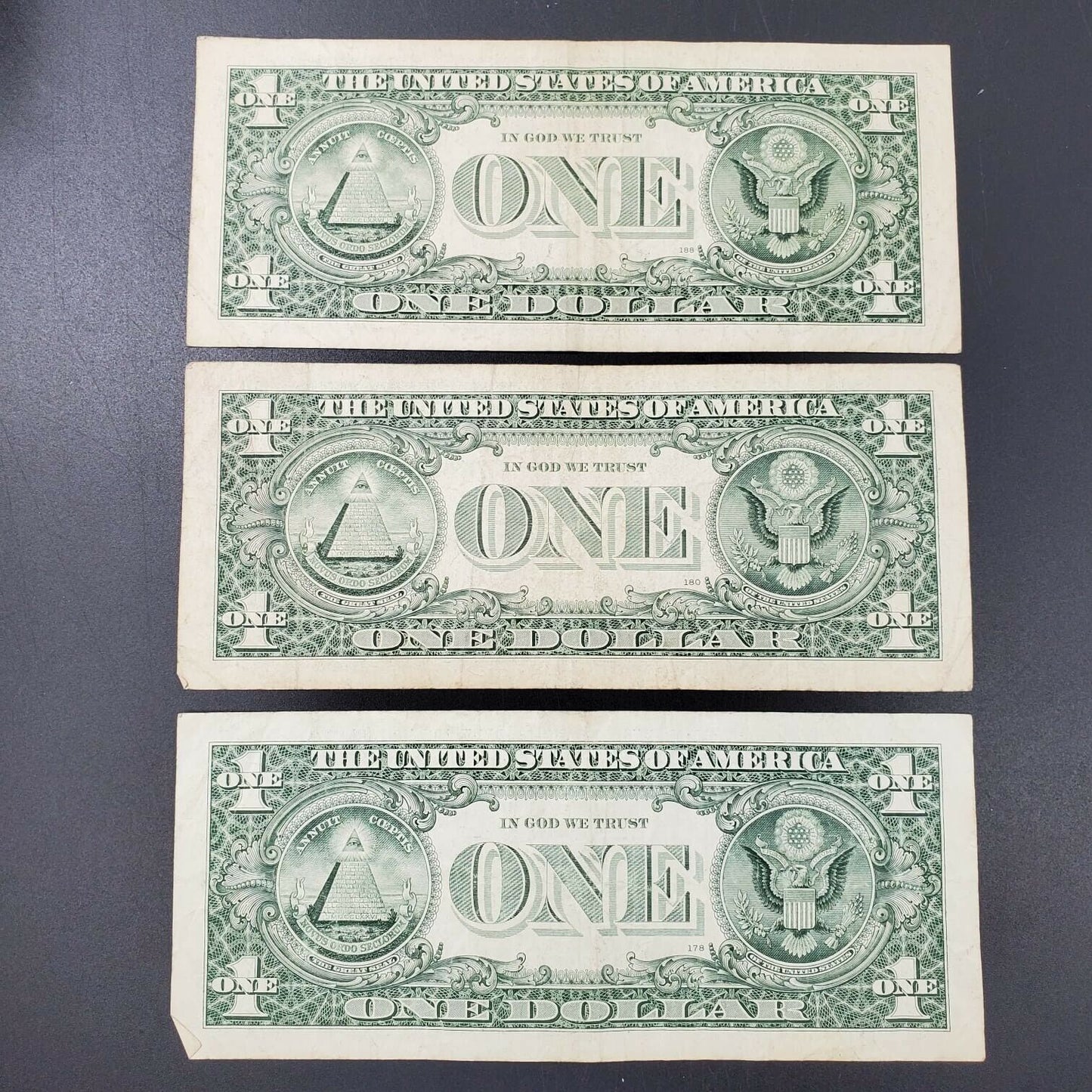 3 NOTE LOT 2006 $1 * Star BILLS FRN Federal Reserve Replacement Neat Serial #s