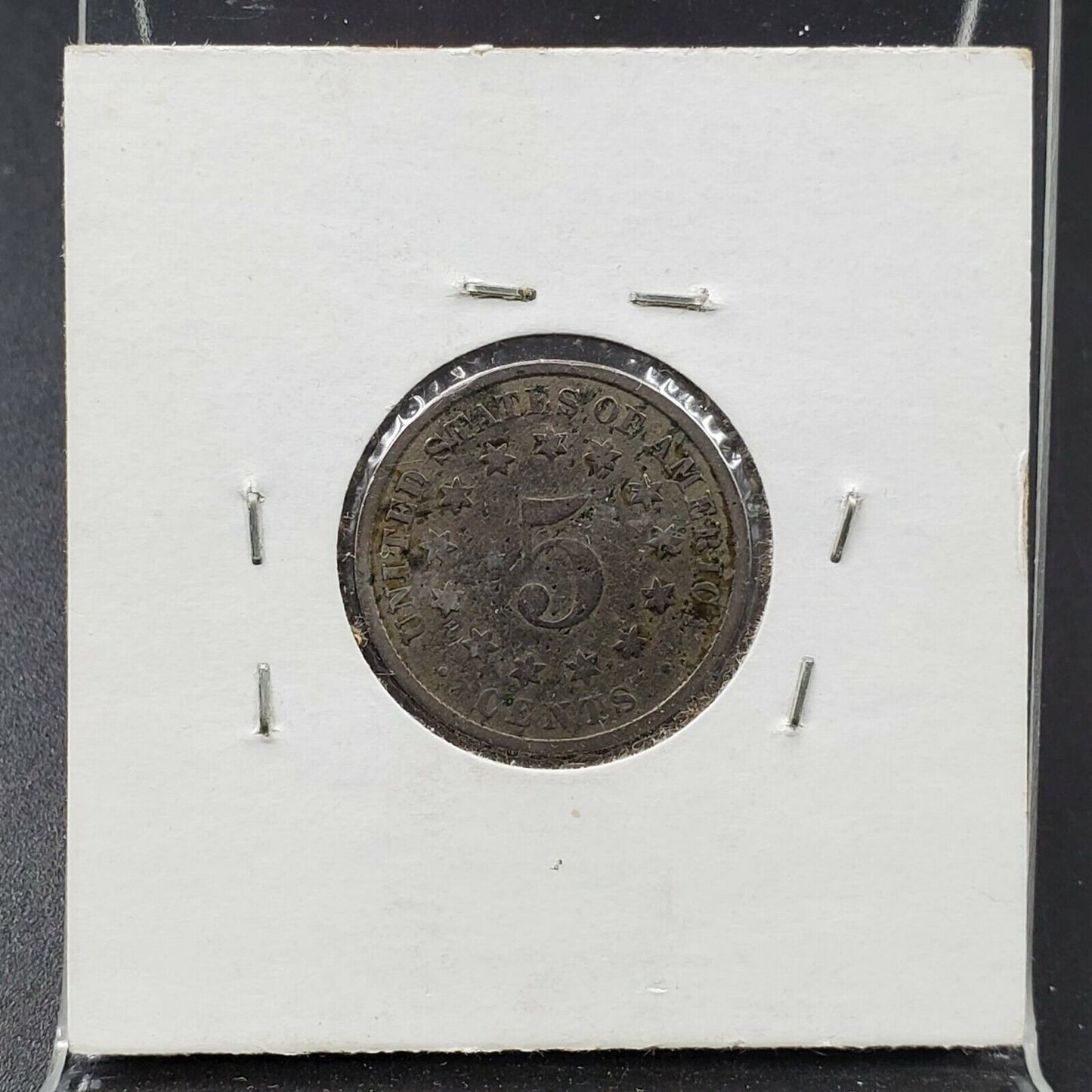 1882 5c Shield Nickel AG About Good Circulated