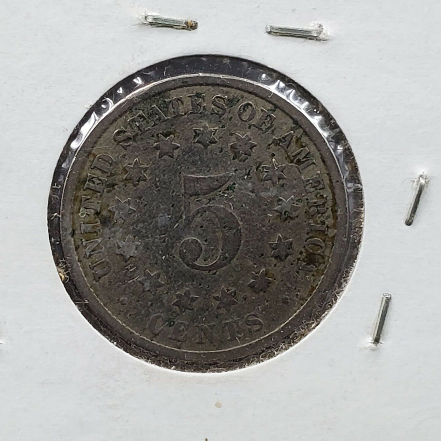 1882 5c Shield Nickel AG About Good Circulated