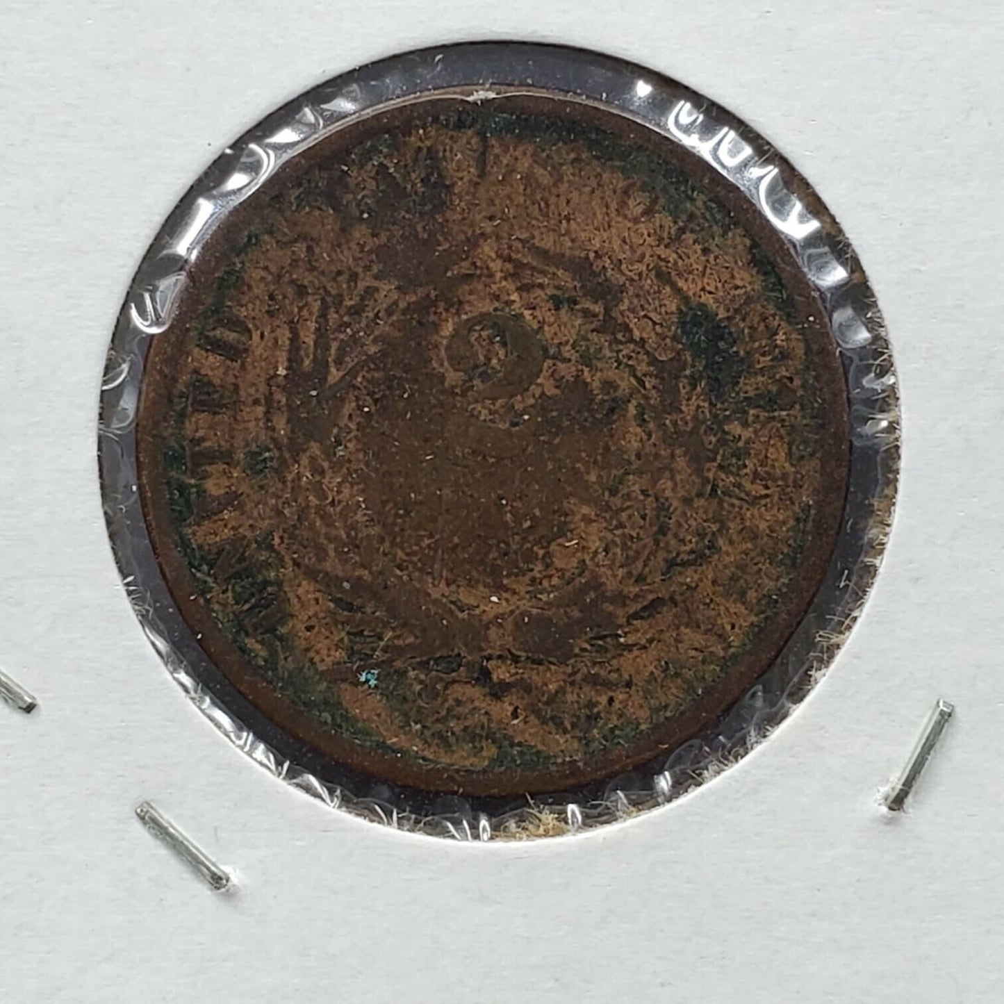 1867 LM 2C Two Cent Copper Coin Piece AG Details CULL