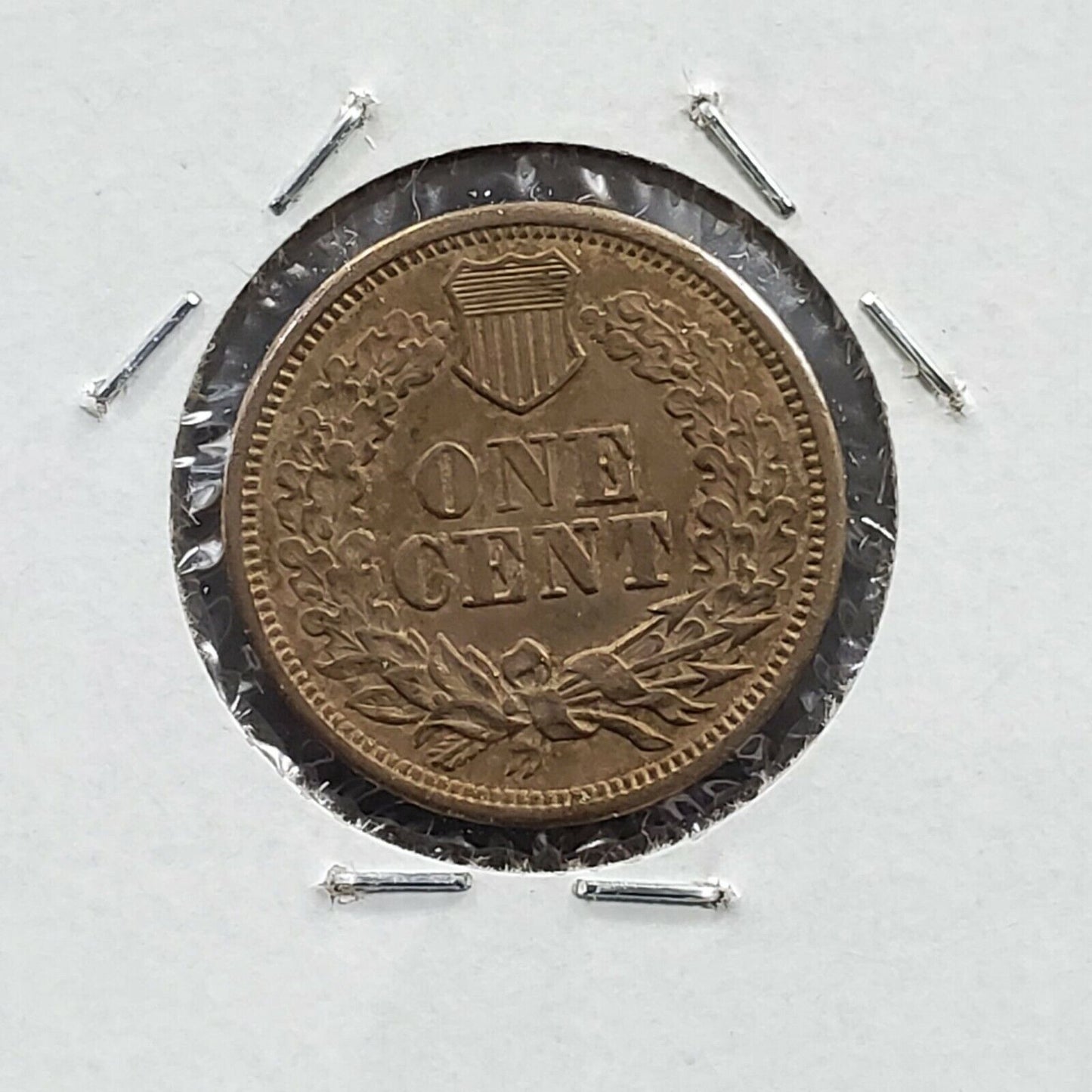 1864 Indian Head Cent Coin Copper Nickel Civil War Issue CHOICE AU ABOUT UNC