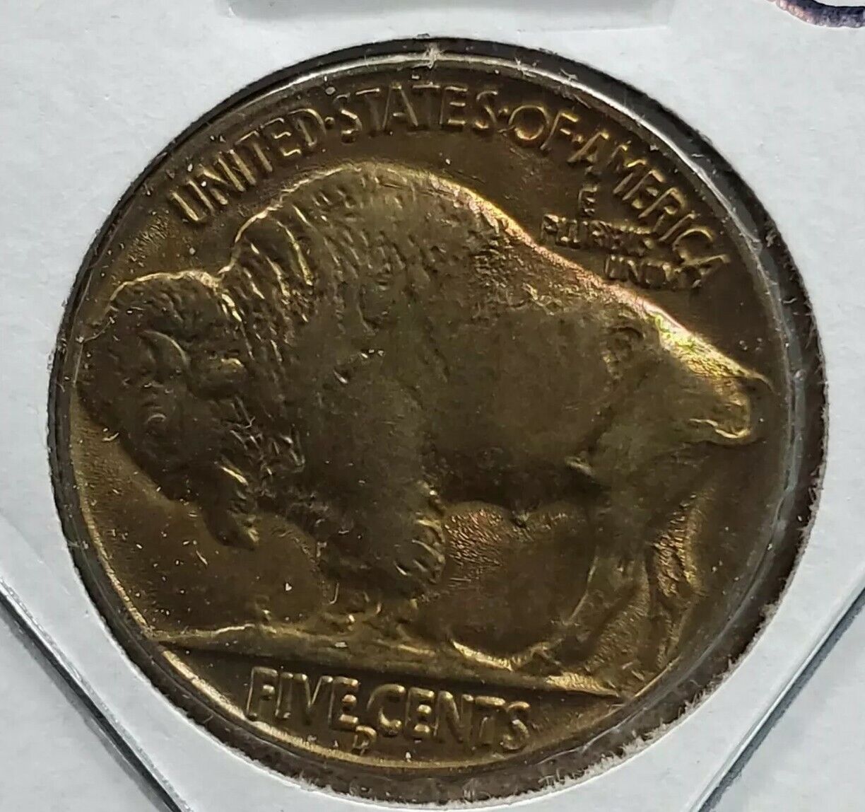 1938 D Buffalo Indian Head Nickel 5c Coin BU UNC Last Year of Type