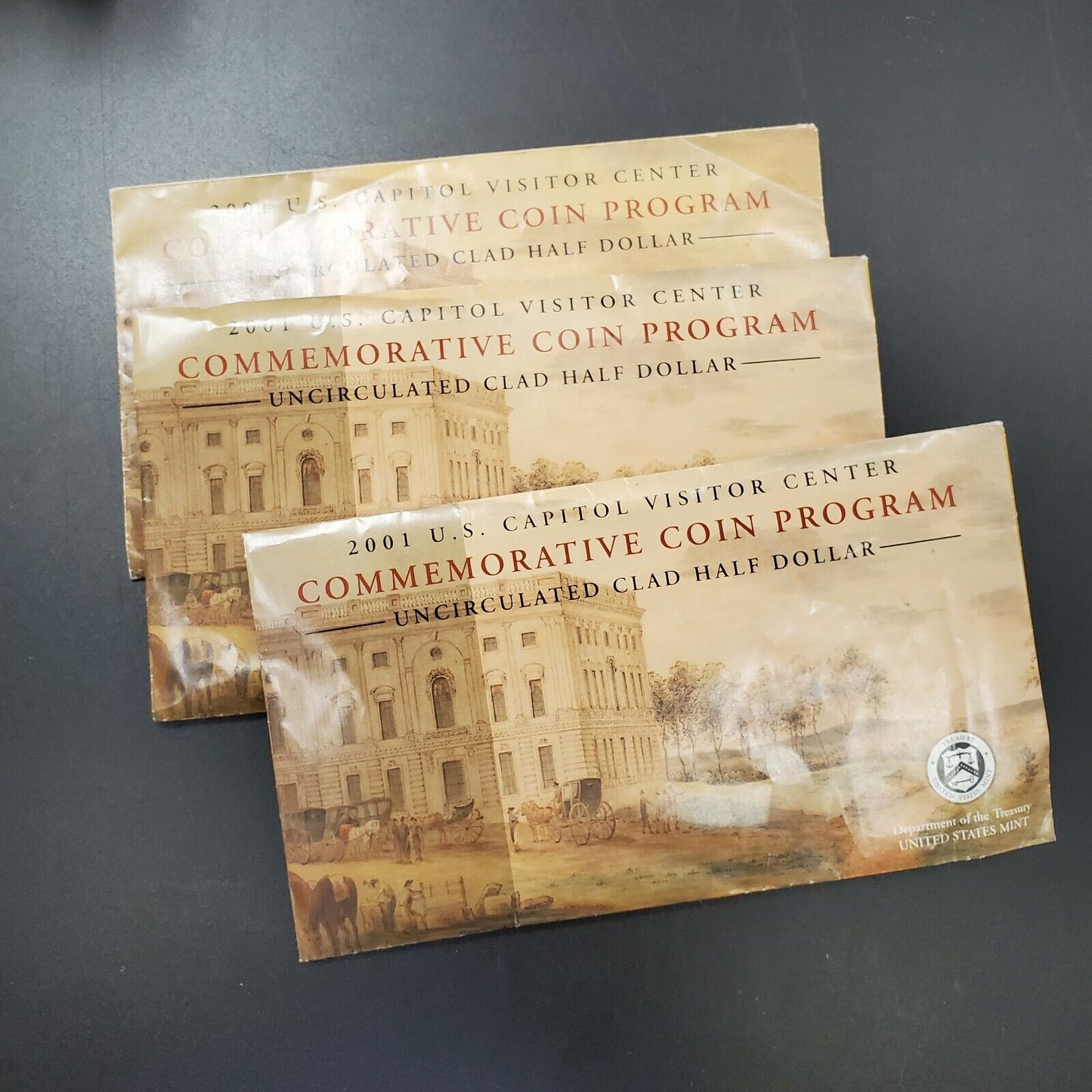 2001 U.S Capitol Visitor Center Commemorative Uncirculated Clad Half Dollar