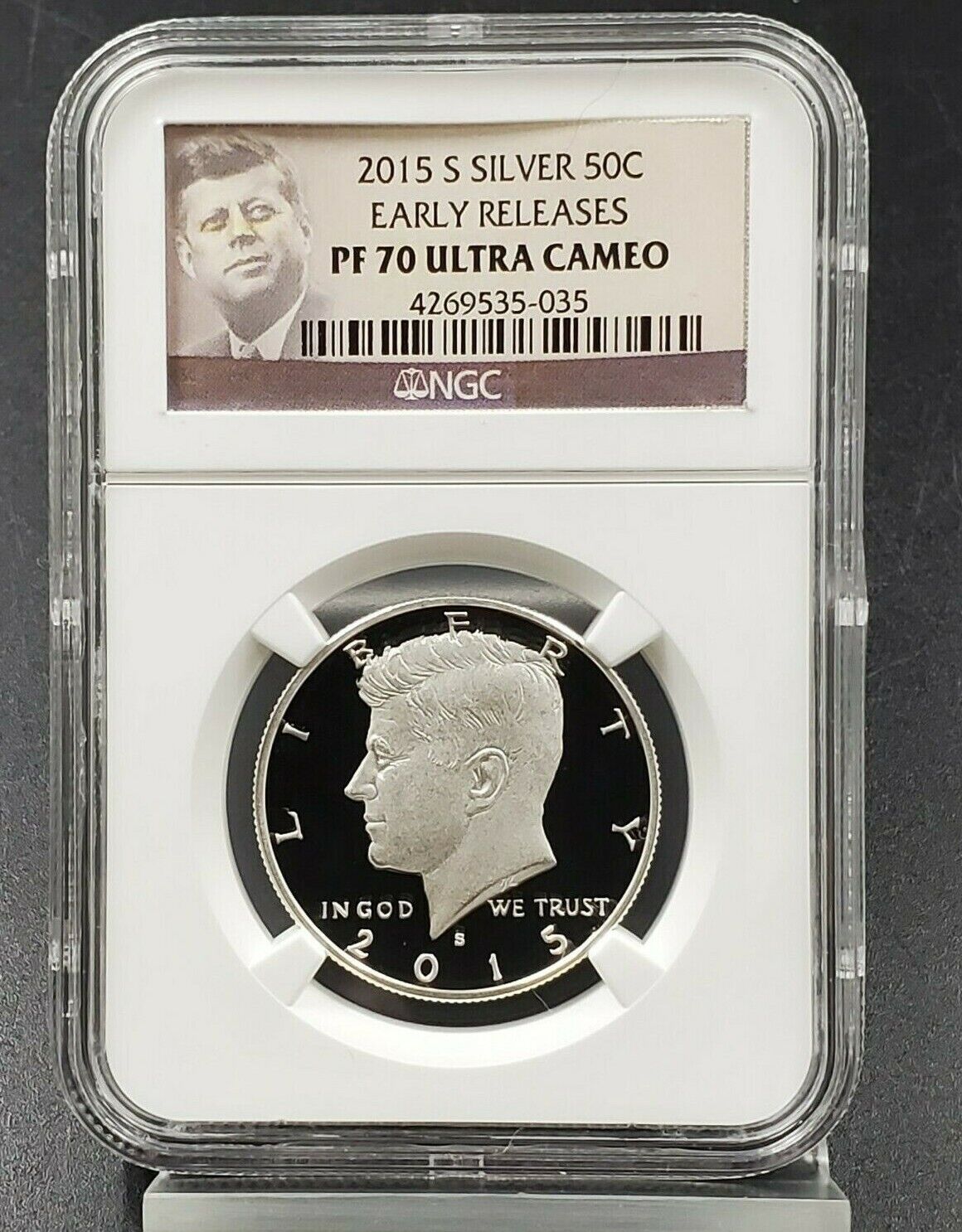 2015 S Kennedy Silver Half Dollar NGC PF70 UCAM DCAM EARLY RELEASES
