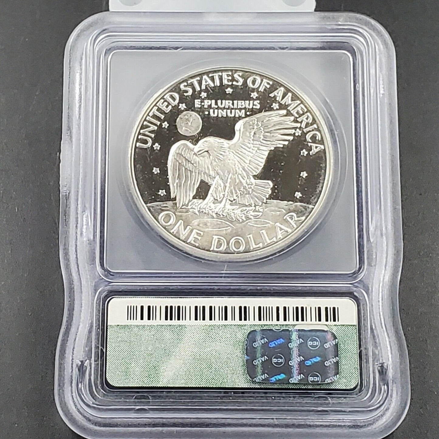 1971 S $1 Eisenhower Brown Ike 40% Silver PR69 DCAM ICG Not much toning