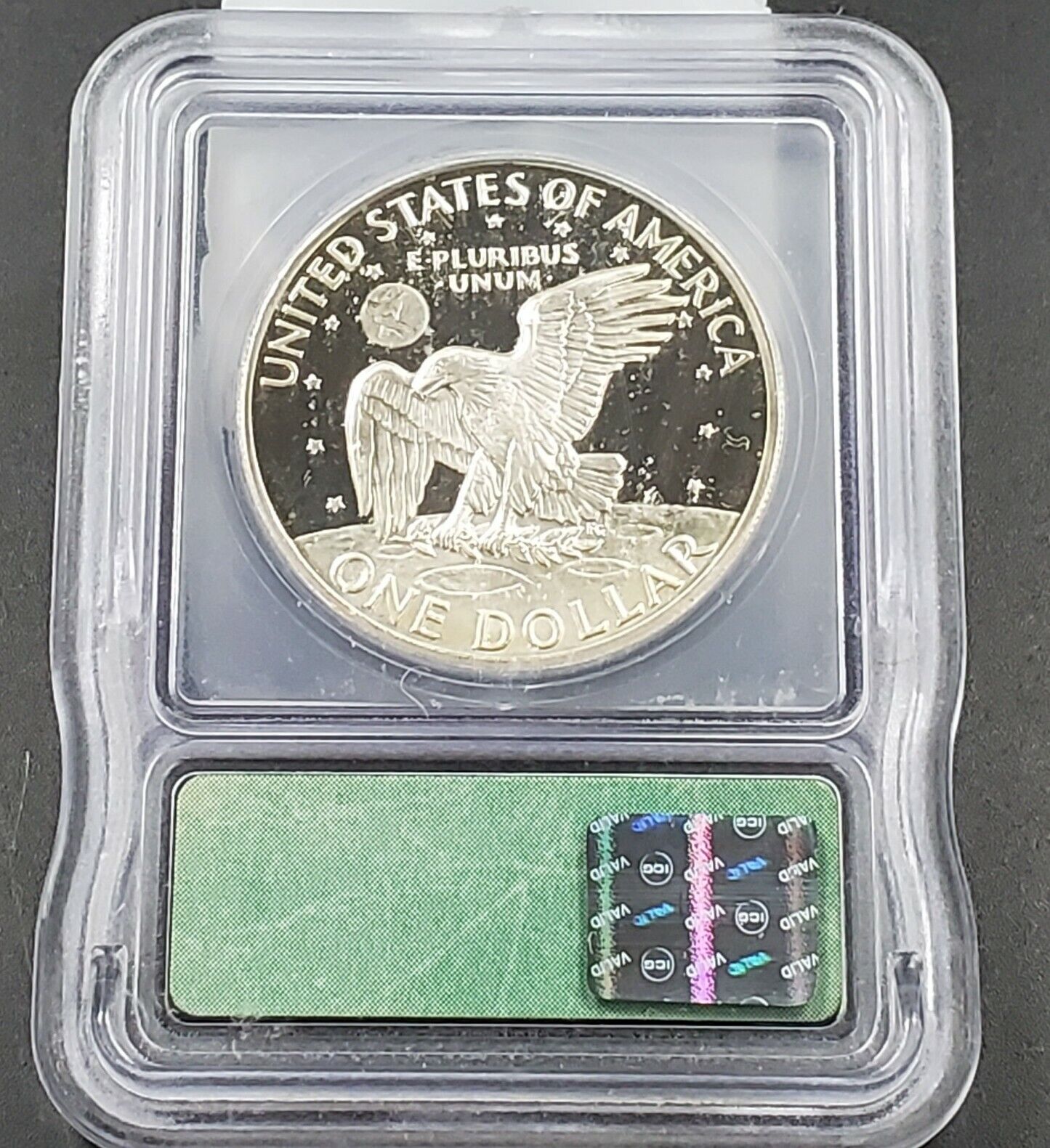 1972 S $1 Eisenhower Brown Ike 40% Silver PR69 DCAM ICG Not Much Toning Nice