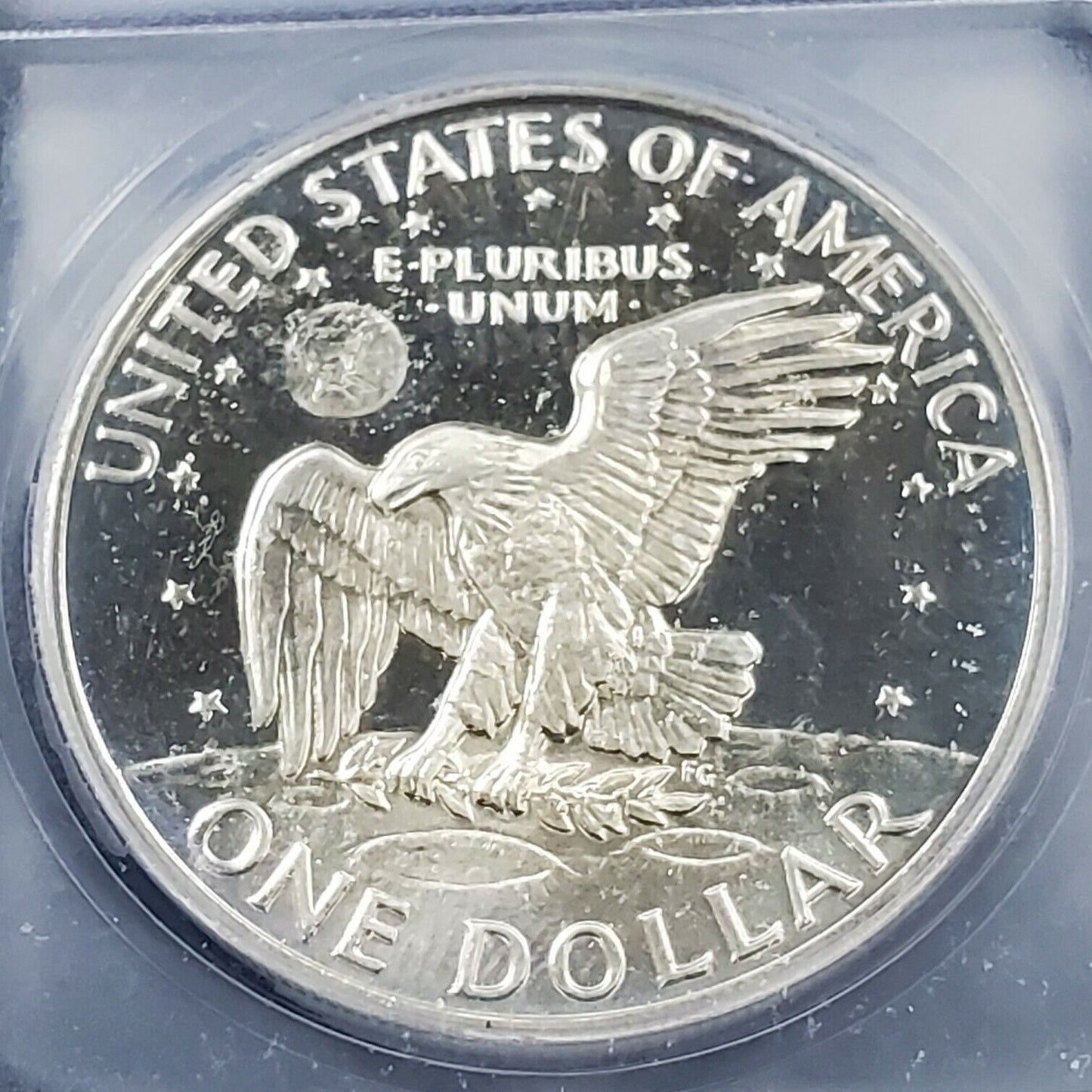 1972 S $1 Eisenhower Brown Ike 40% Silver PR68 DCAM ICG Nice Coin