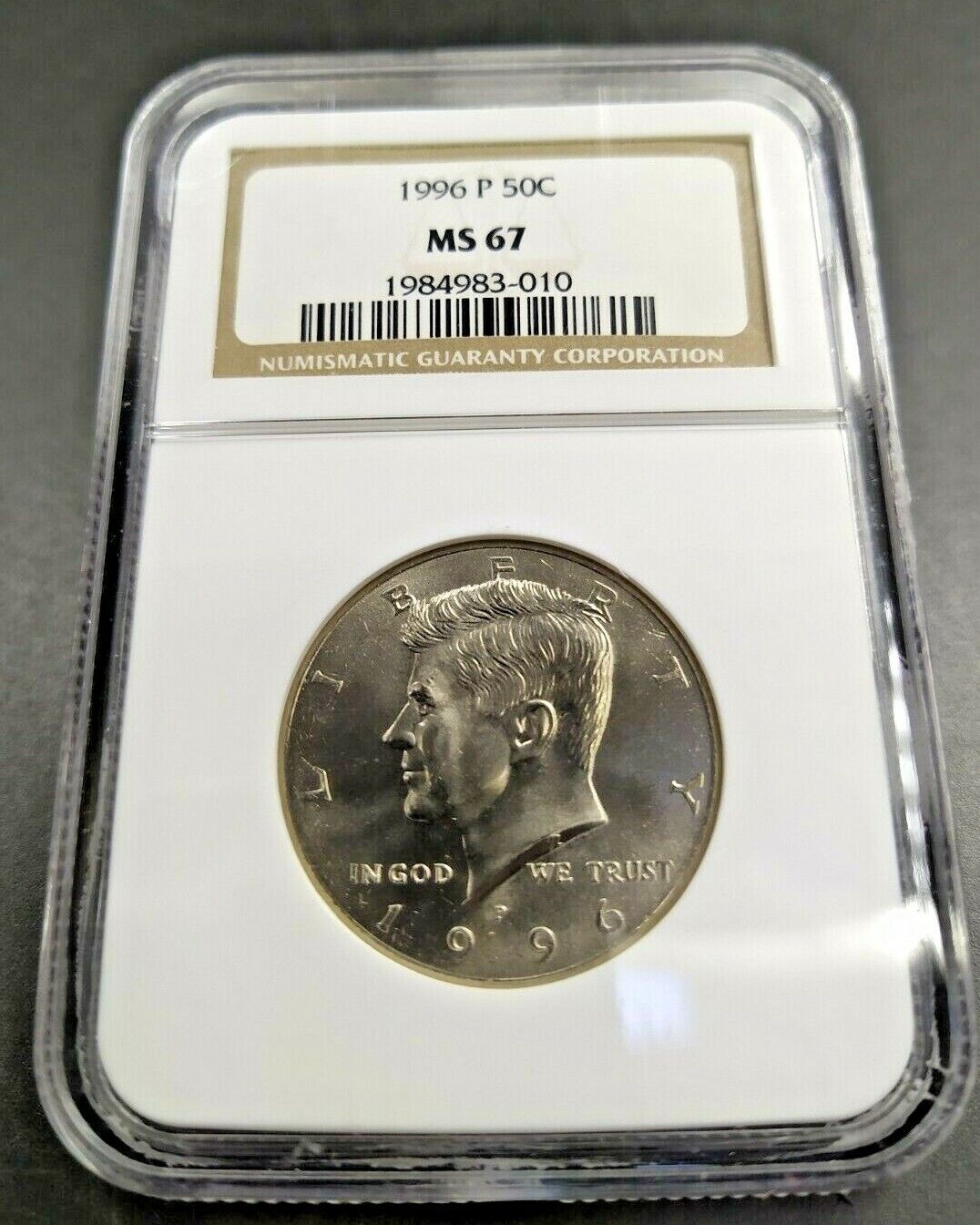1996 P Kennedy Clad Half dollar Coin NGC MS67 Gem BU Certified 50c