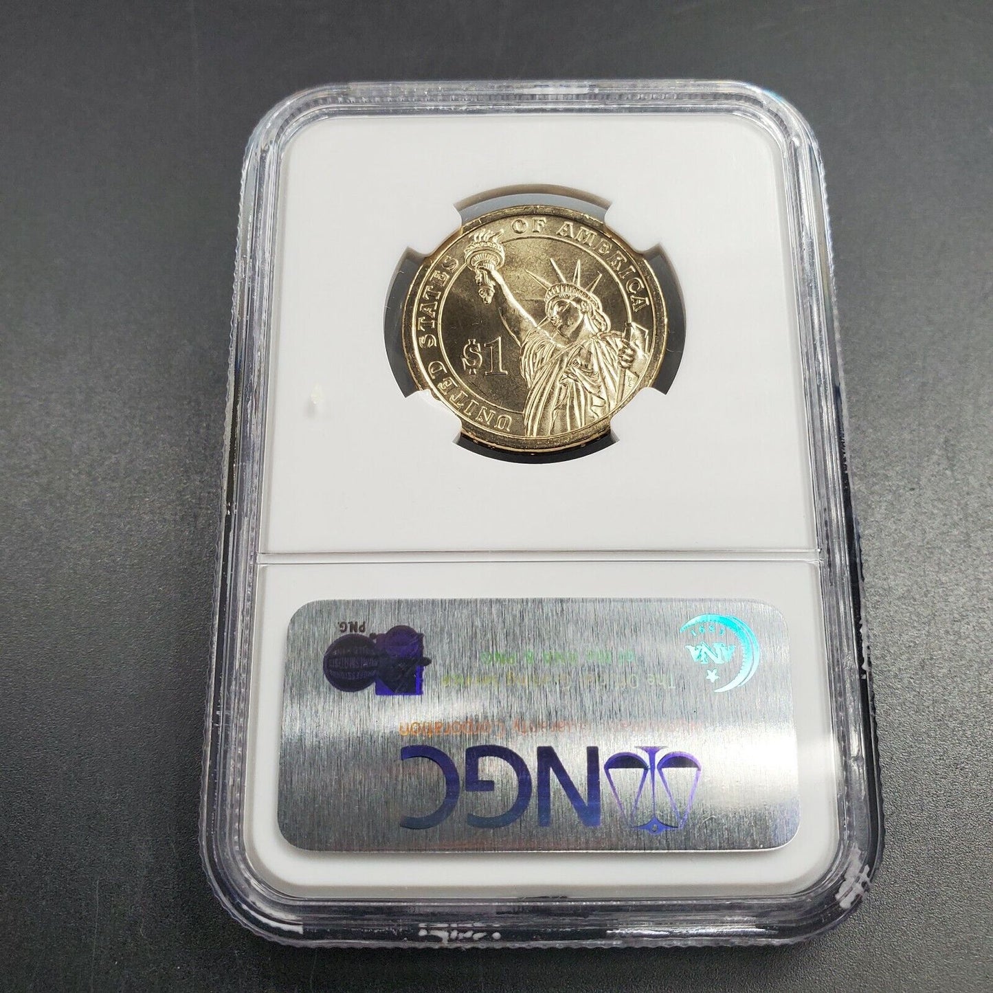 2008 P JQ John Quincy Adams Presidential Dollar Coin NGC MS66 First Day Issue