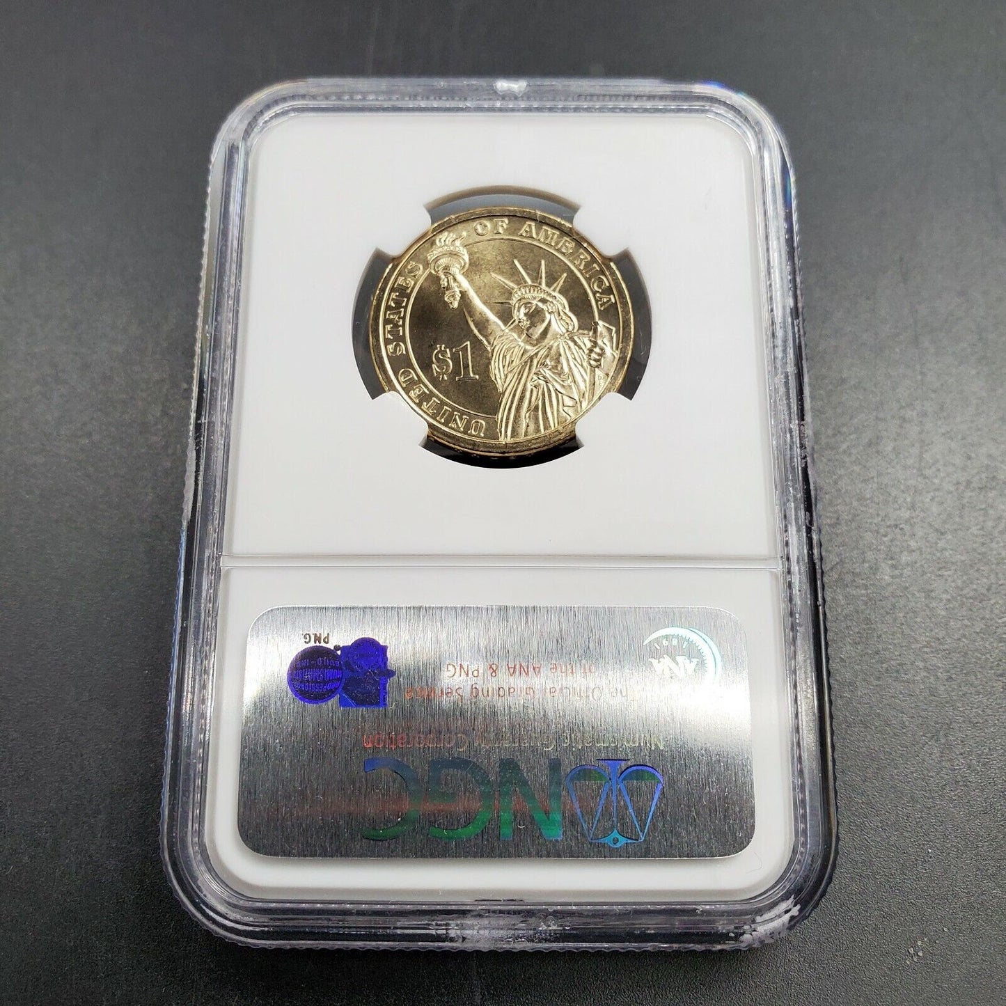 2008 P JQ John Quincy Adams Presidential Dollar Coin NGC MS66 First Day Issue 4