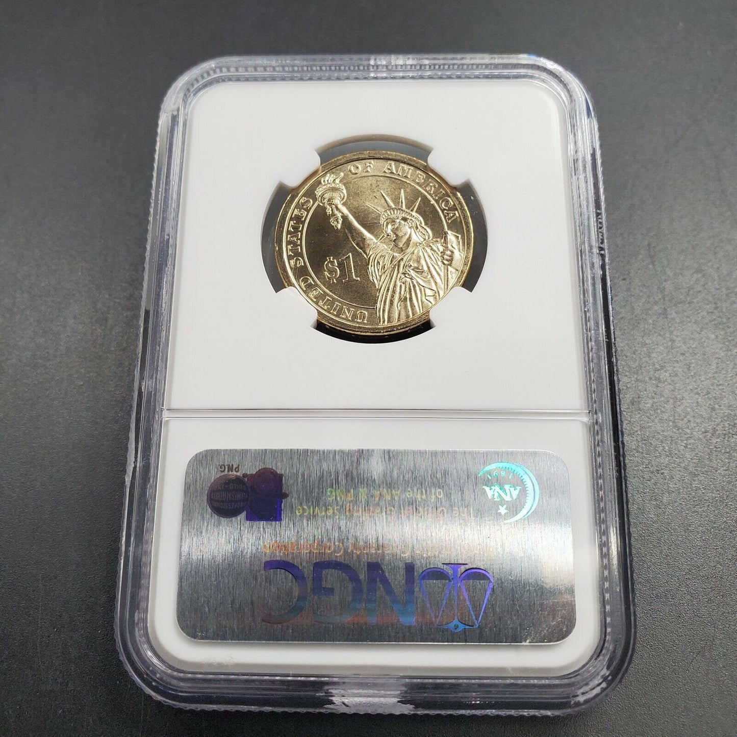 2008 P JQ John Quincy Adams Presidential Dollar Coin NGC MS66 First Day Issue 3