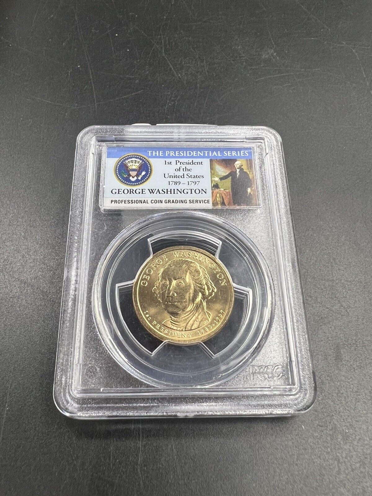 2007 Washington George W Presidential Dollar PCGS MS 65 FDOI Position B