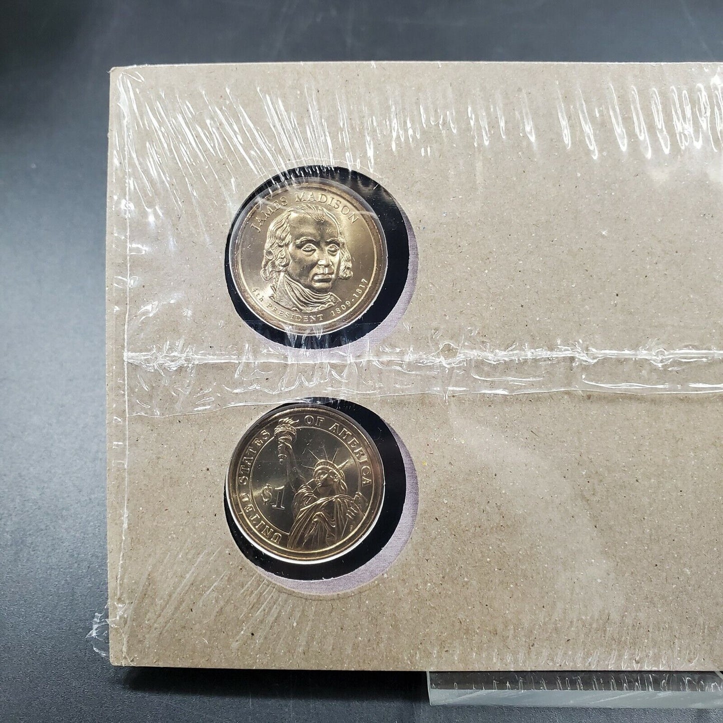 JAMES MADISON Presidential Dollar P & D 2 coin Set First Day OGP