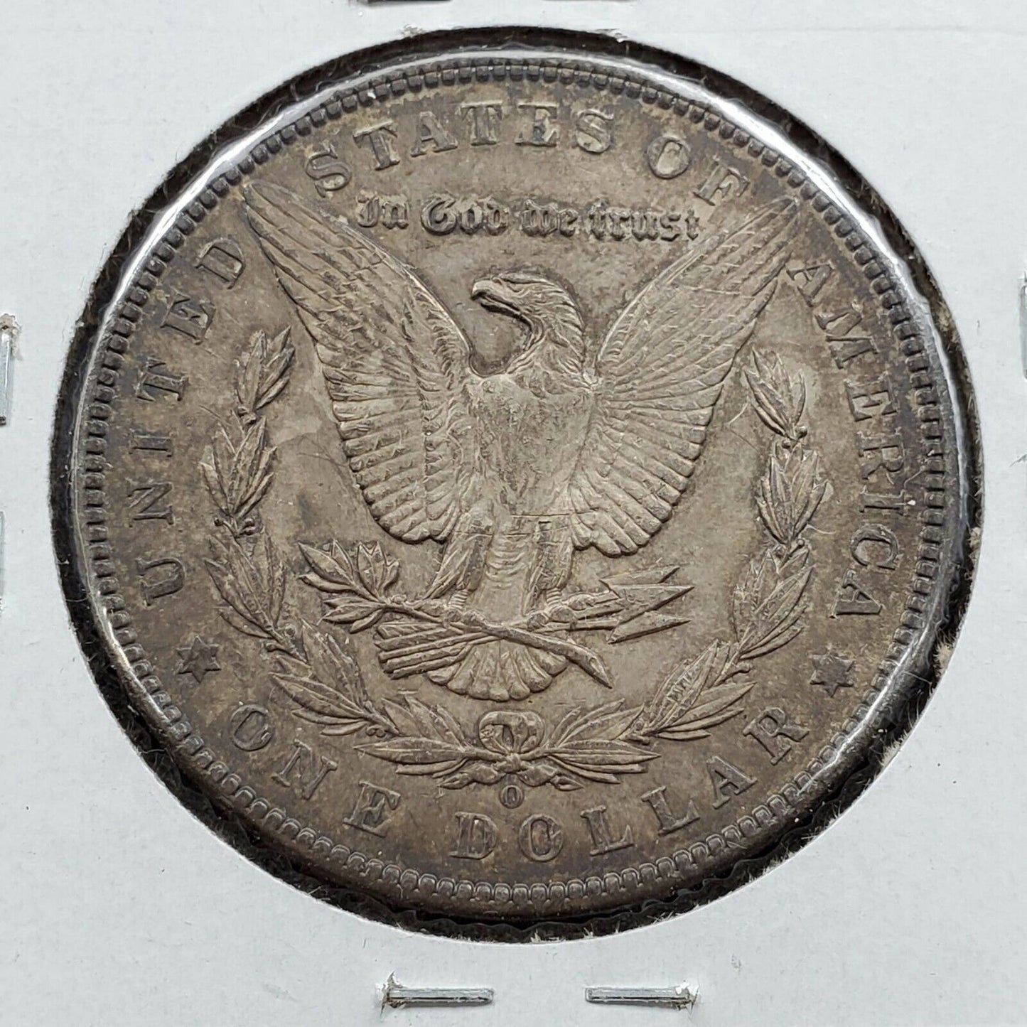 1902 O Morgan Silver Eagle Dollar Coin XF / AU circulated Neat Toning Toner