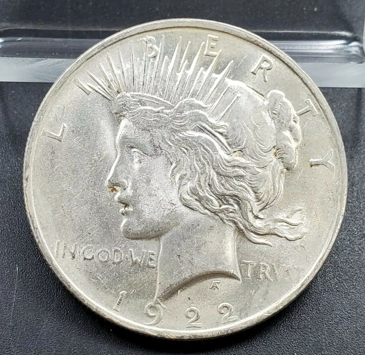 1922 P $1 Peace Silver Eagle Dollar Coin Unc Details Shiny