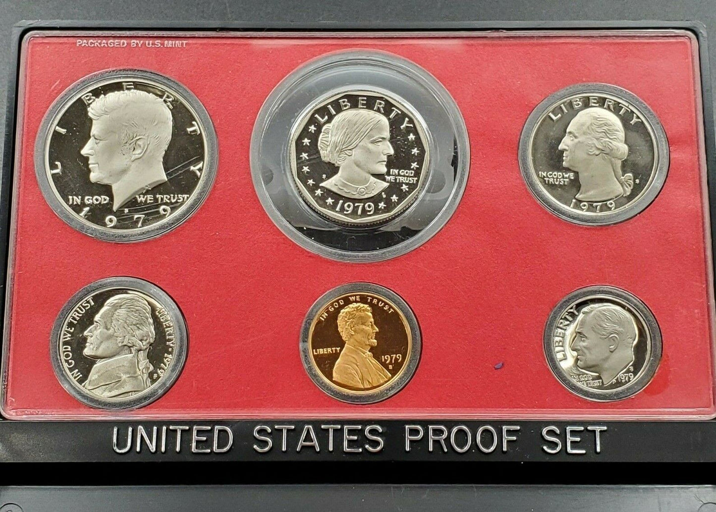 1979 S 6 Coin all Type 2 Proof Set OGP 1c 5c 10c 25c 50c $1 all T2