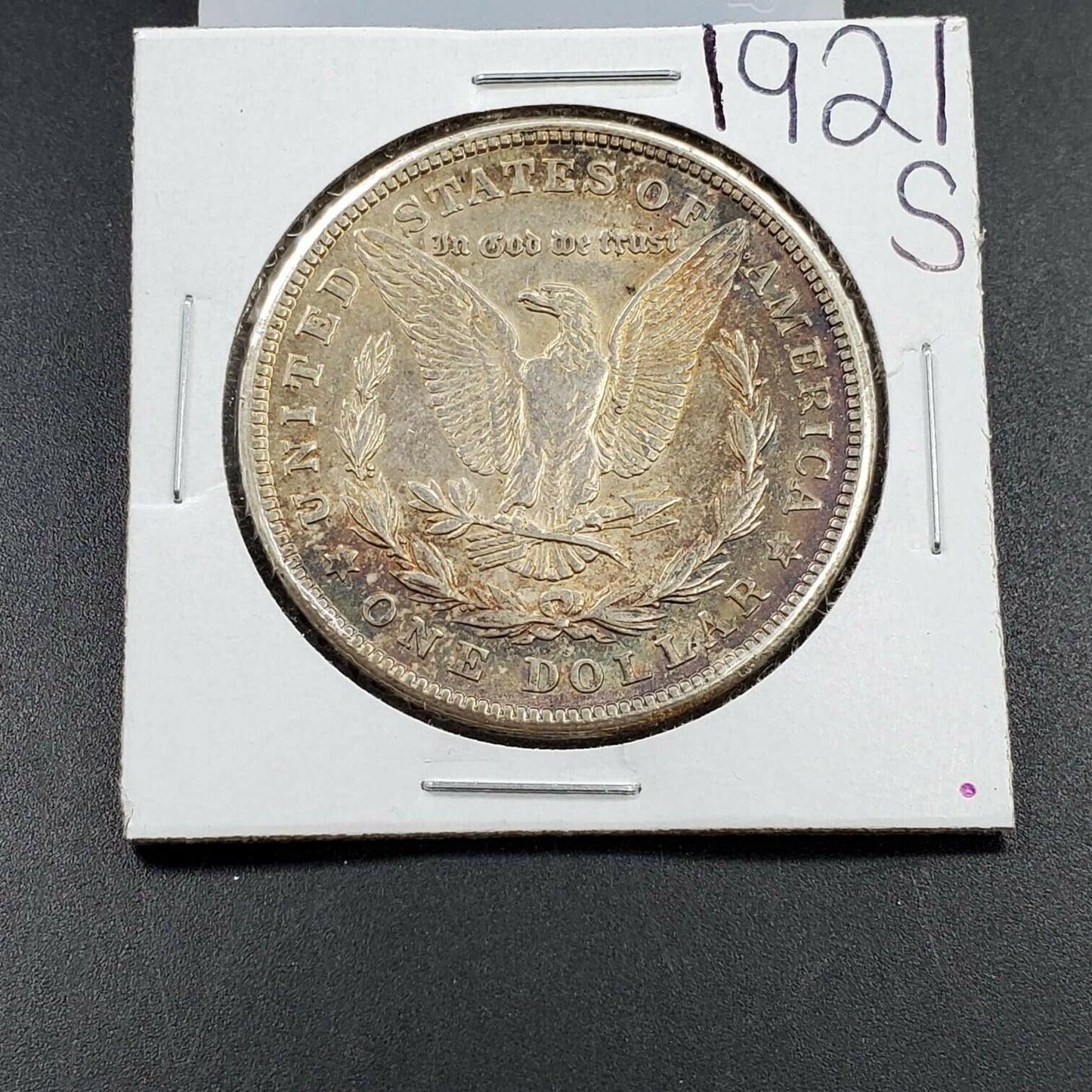 1921 S Morgan Silver Eagle Dollar $1 Coin Choice XF EF PQ Toning Toner