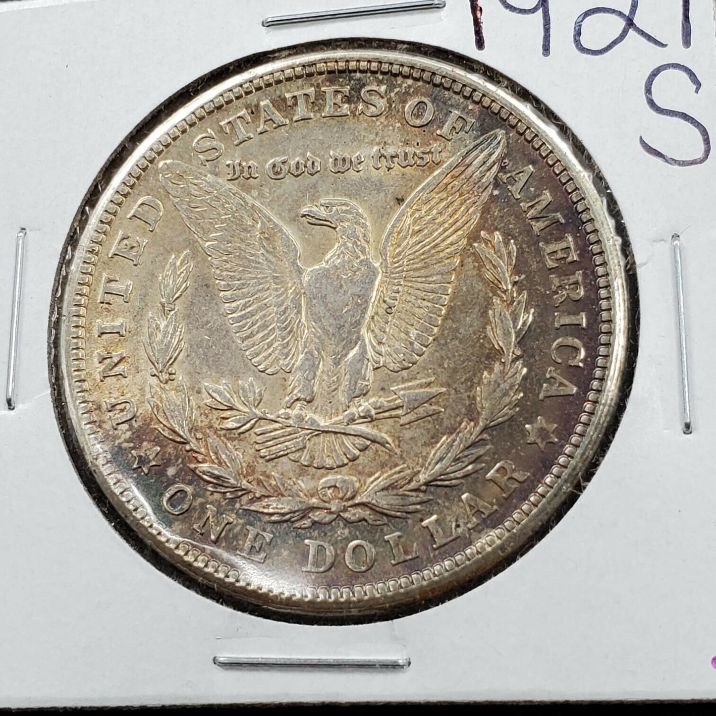 1921 S Morgan Silver Eagle Dollar $1 Coin Choice XF EF PQ Toning Toner