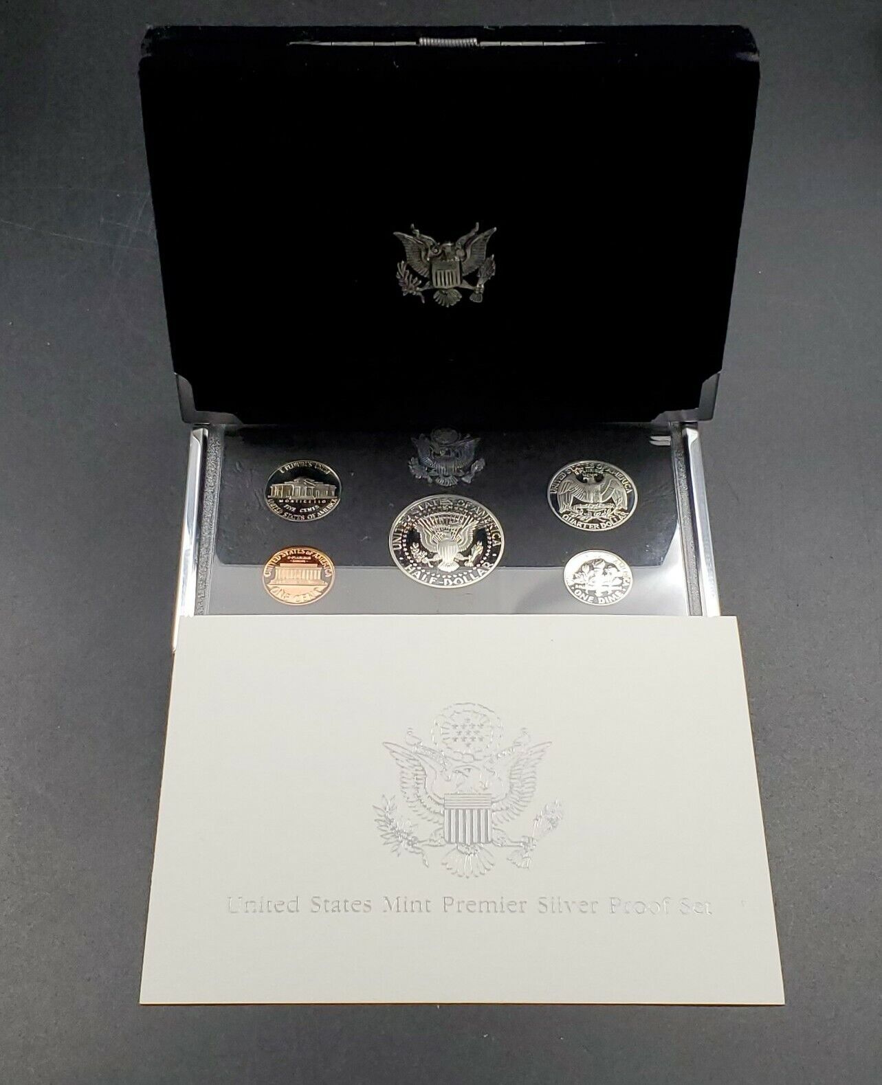 1995 S US Mint Premier Silver Proof Set OGP Box COA - RobinsonsCoinTown