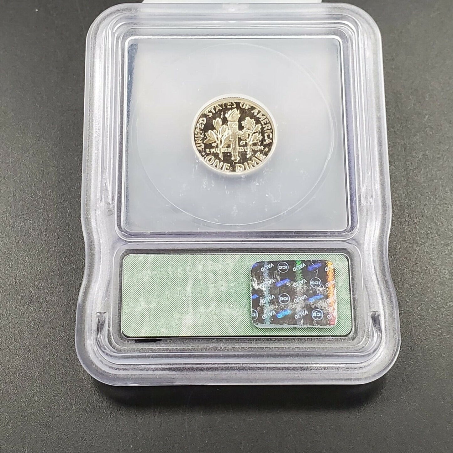 1976 S Roosevelt Clad Dime Proof Coin Vintage ICG PR70 DCAM Deep Cameo Gem 2