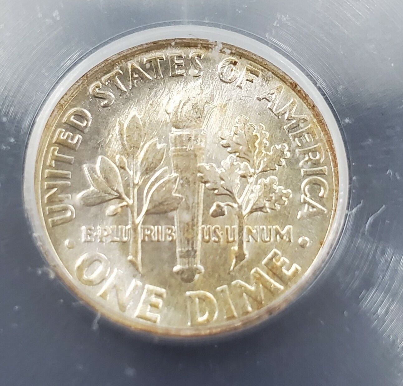 1962 P Roosevelt Silver Dime Coin Vintage ICG MS67 Gem BU Some Toning