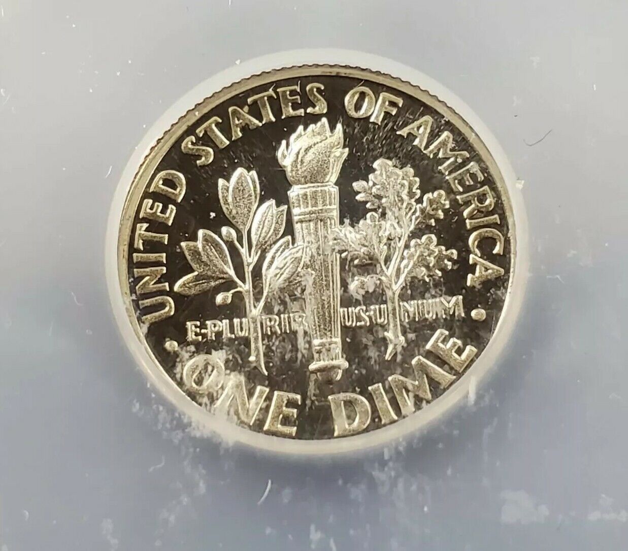 1987 S Roosevelt Clad Dime Proof Coin Vintage ICG PR70 DCAM Deep Cameo Gem