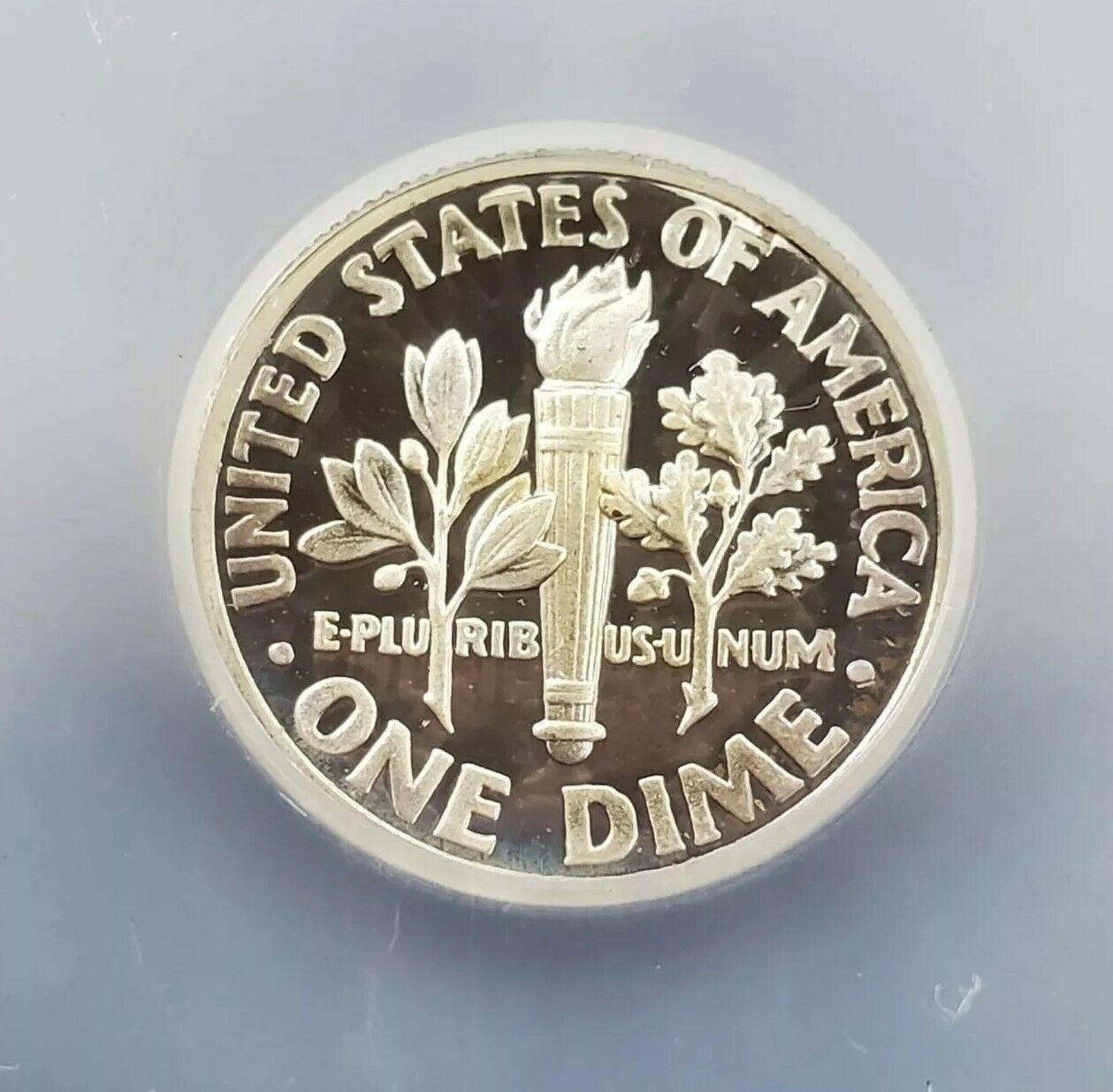 1993 S Roosevelt Silver Dime Proof Coin Vintage ICG PR70 DCAM Deep Cameo Gem 2