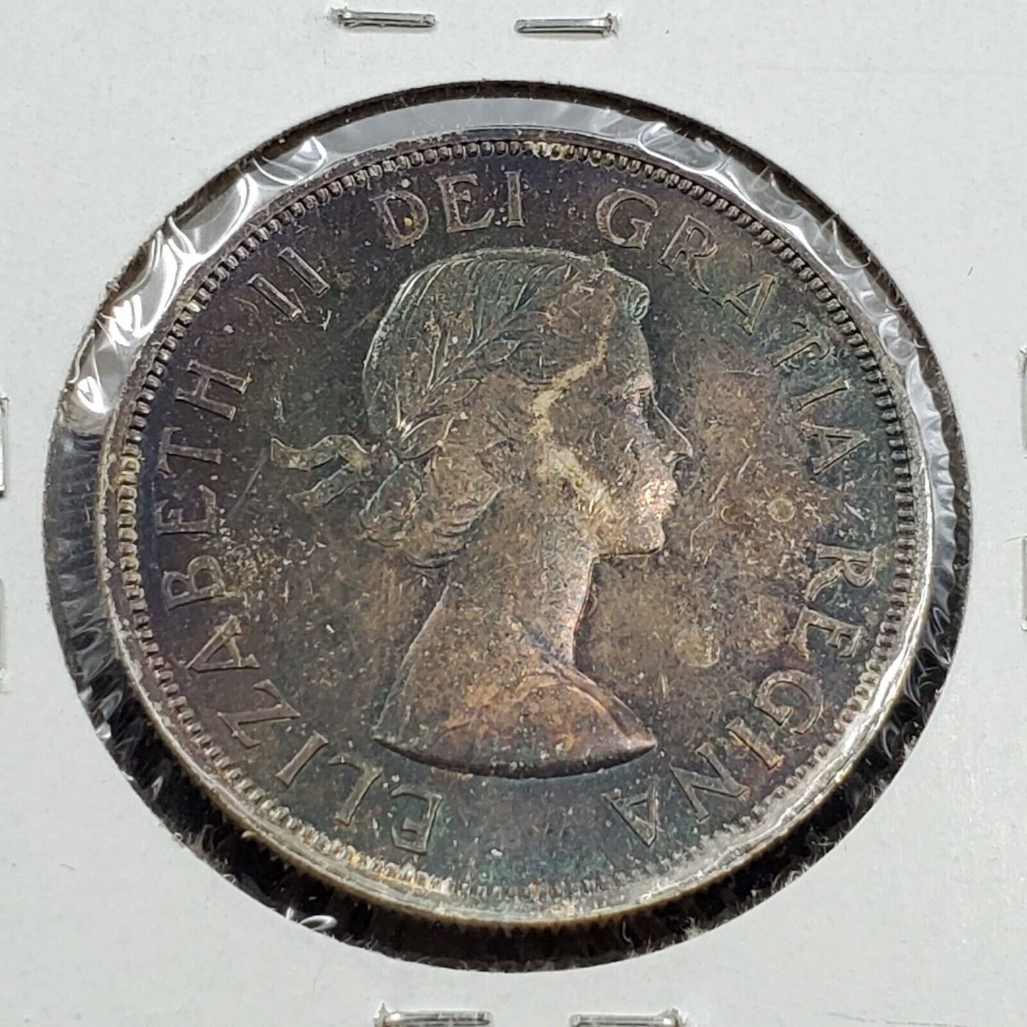 1963 $1 Canada Silver BU UNC Dollar Coin PQ Toning Toner ⭐