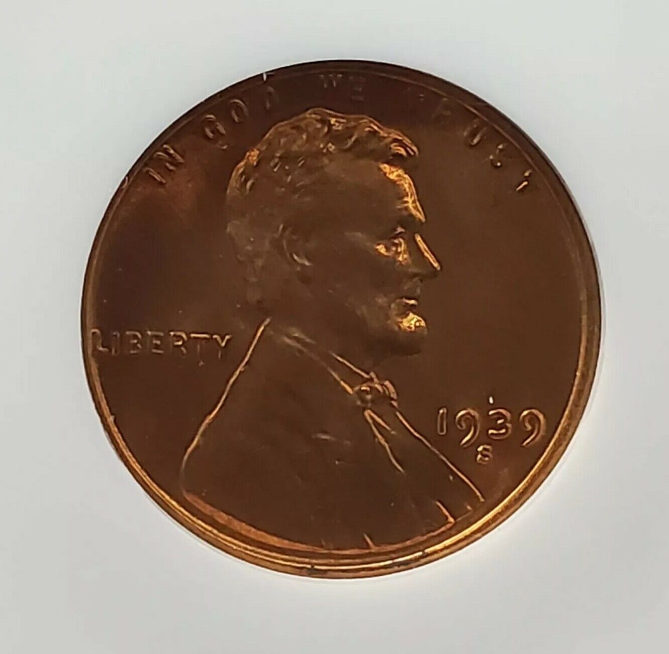 1939 S Lincoln Wheat Cent Penny Coin NGC MS67 RD GEM BU San Francisco CERTIFIED