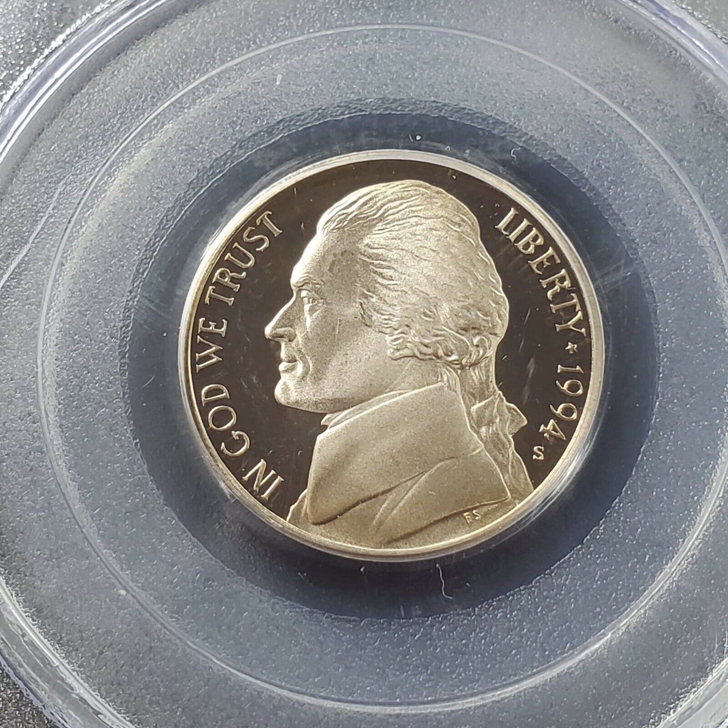 1994 S Proof Jefferson Nickel Coin PCGS PR69 DCAM Robinsonscointown
