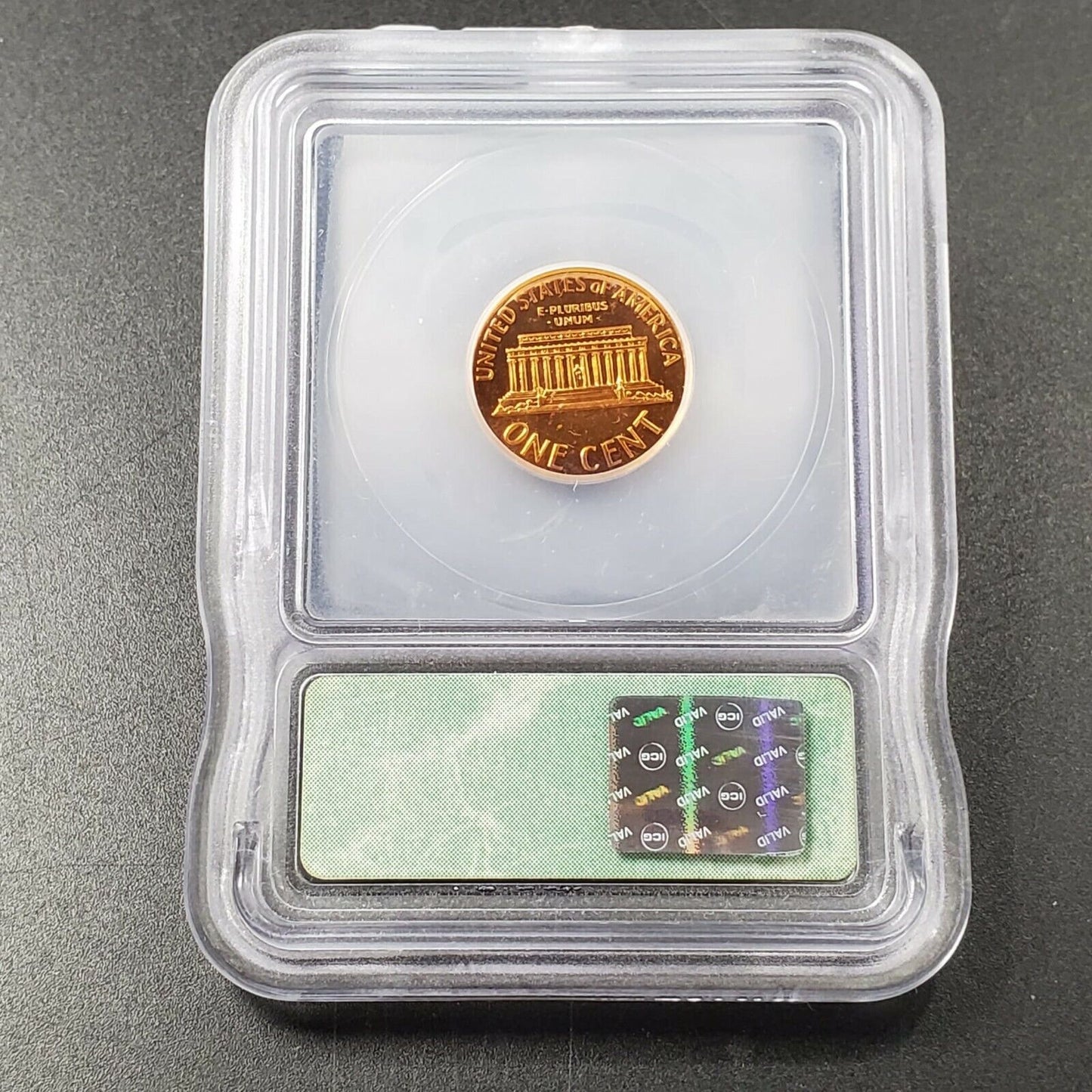 1970 S Lincoln Memorial Large Date Cent Penny Coin Vintage ICG PR69 Cameo #2
