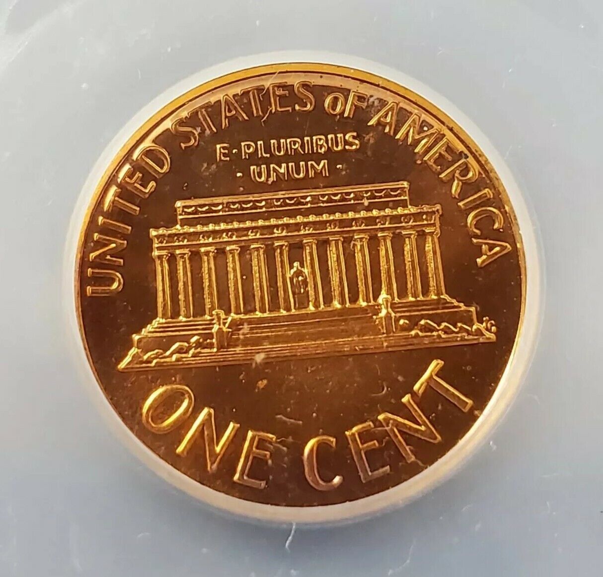 1970 S Lincoln Memorial Large Date Cent Penny Coin Vintage ICG PR69 Cameo #2