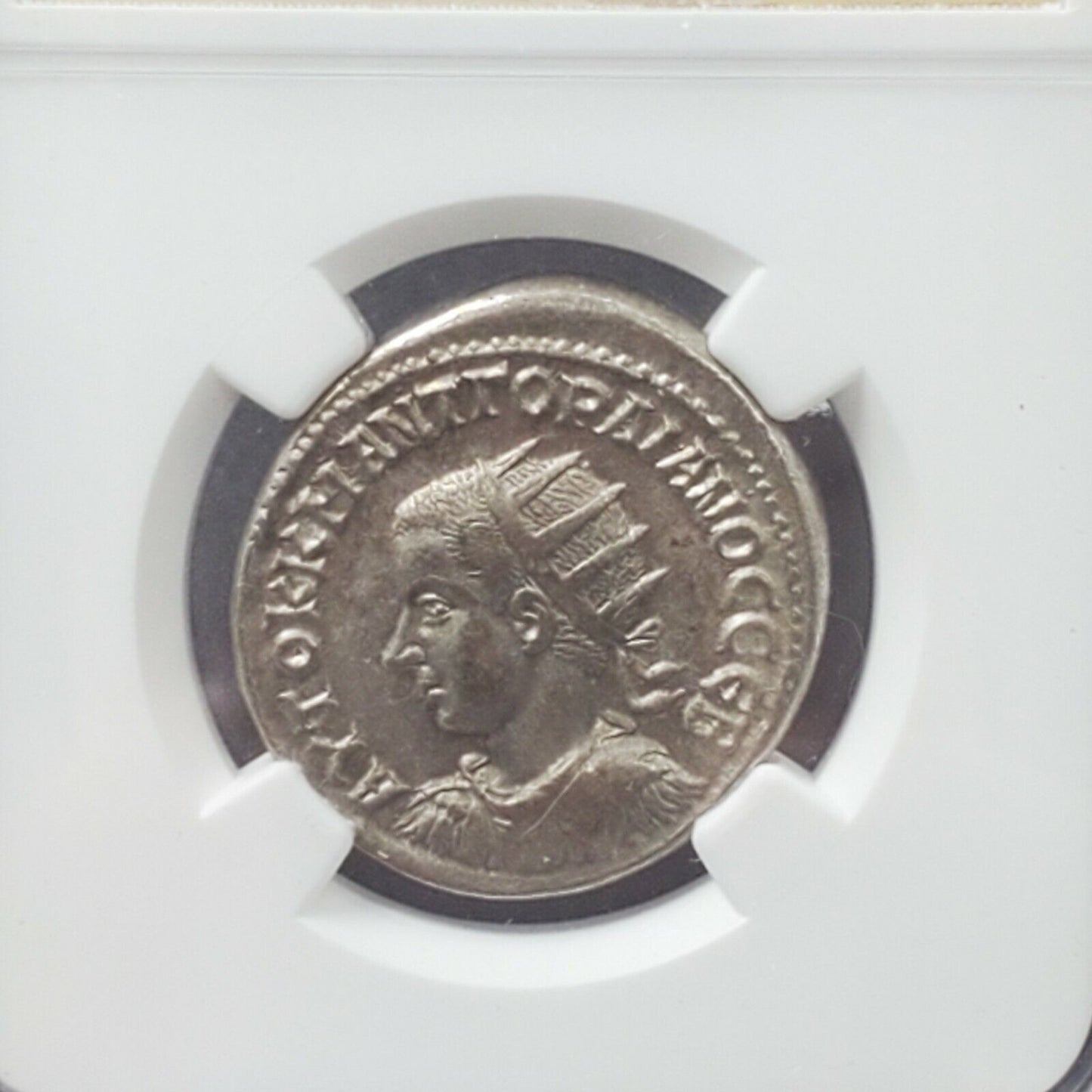 Roman Provincial Gordian III Tetradrachm Antioch Silver Coin NGC CH XF Story Bk