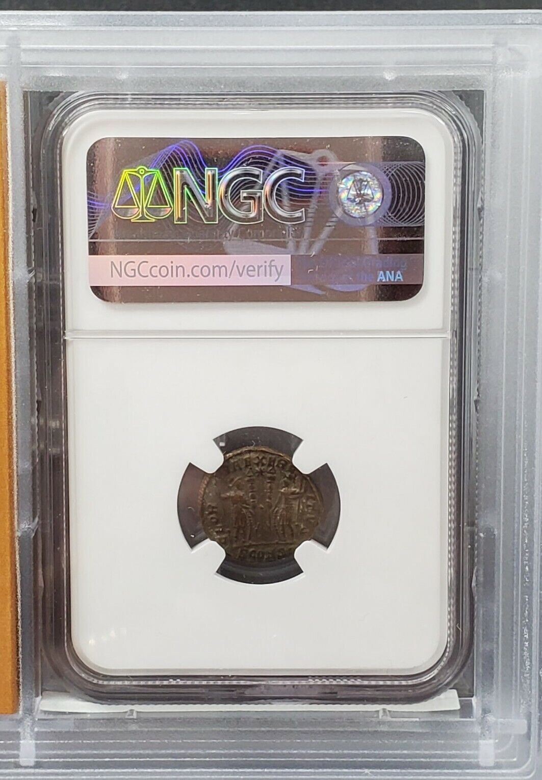 Constantius II Cesar 337-361 ROMAN EMPIRE BI Nummus NGC XF Ancient Rome Coin