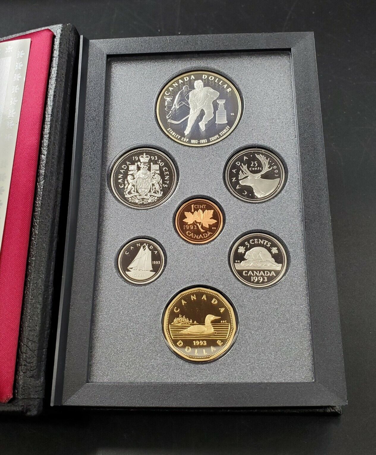 Canada 1993 Royal Canadian Mint Double Dollar Proof Coin Set COA & Hard Box