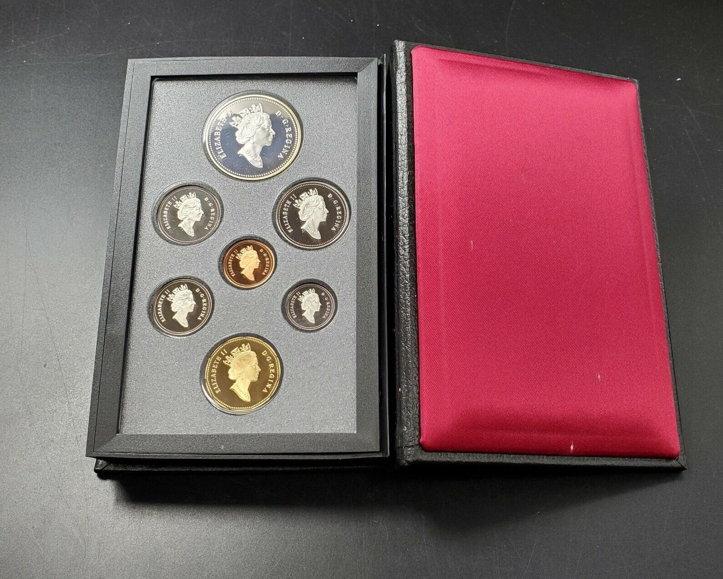 Canada 1993 Royal Canadian Mint Double Dollar Proof Coin Set COA & Hard Box