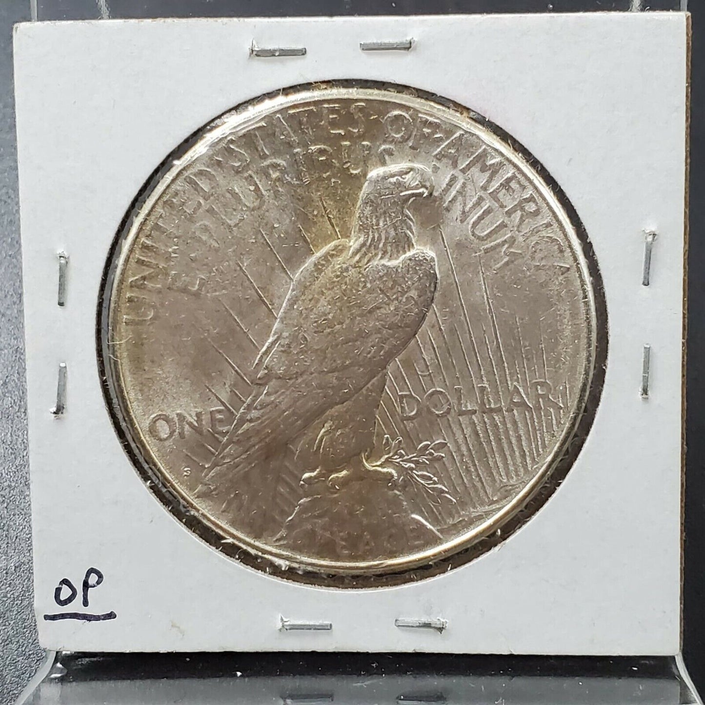 1923 S Peace 90% Silver Eagle Dollar Coin Choice AU Neat Toning Toner