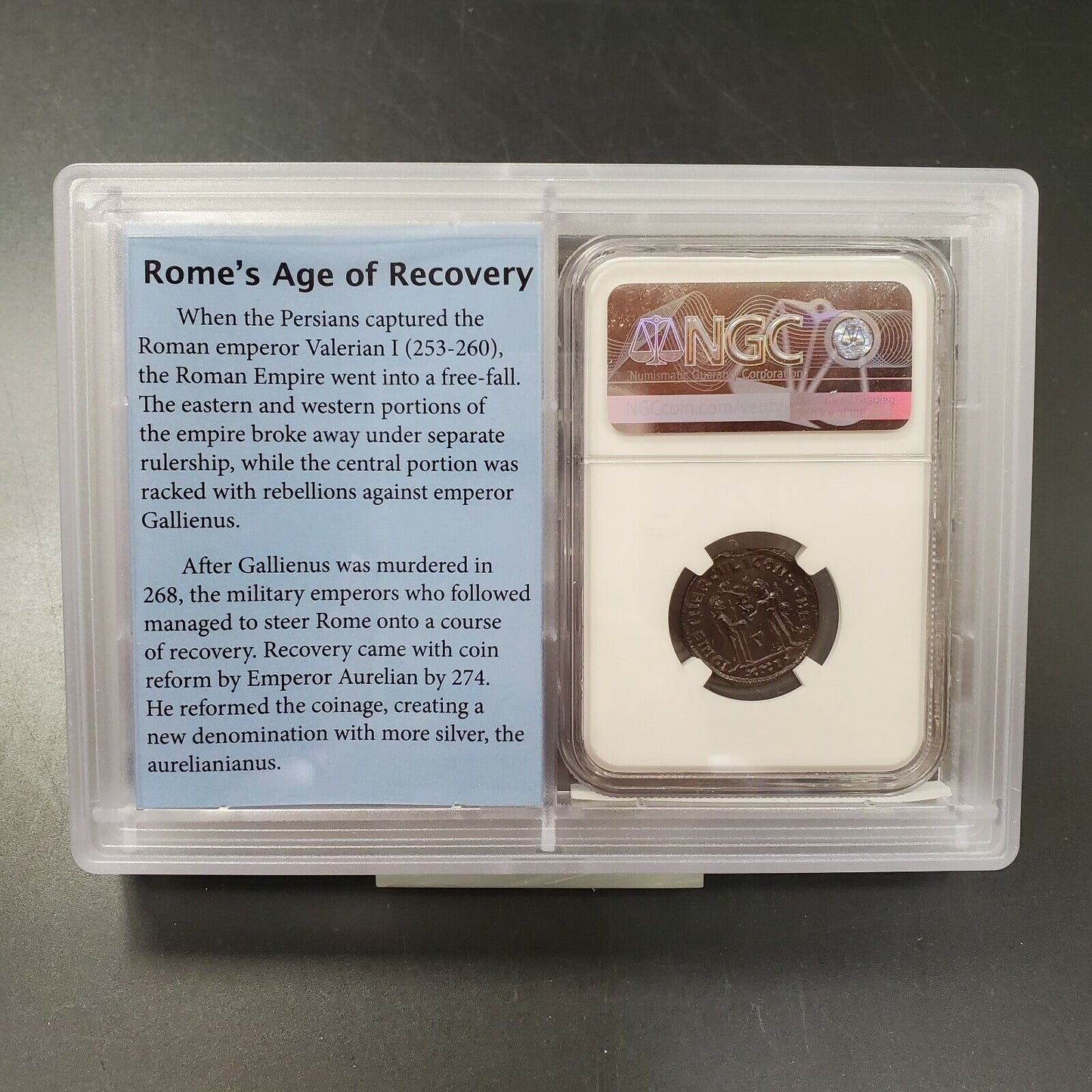 Ancient Roman Empire Galerius, AD 305-311 BI Aurelianianus NGC AU