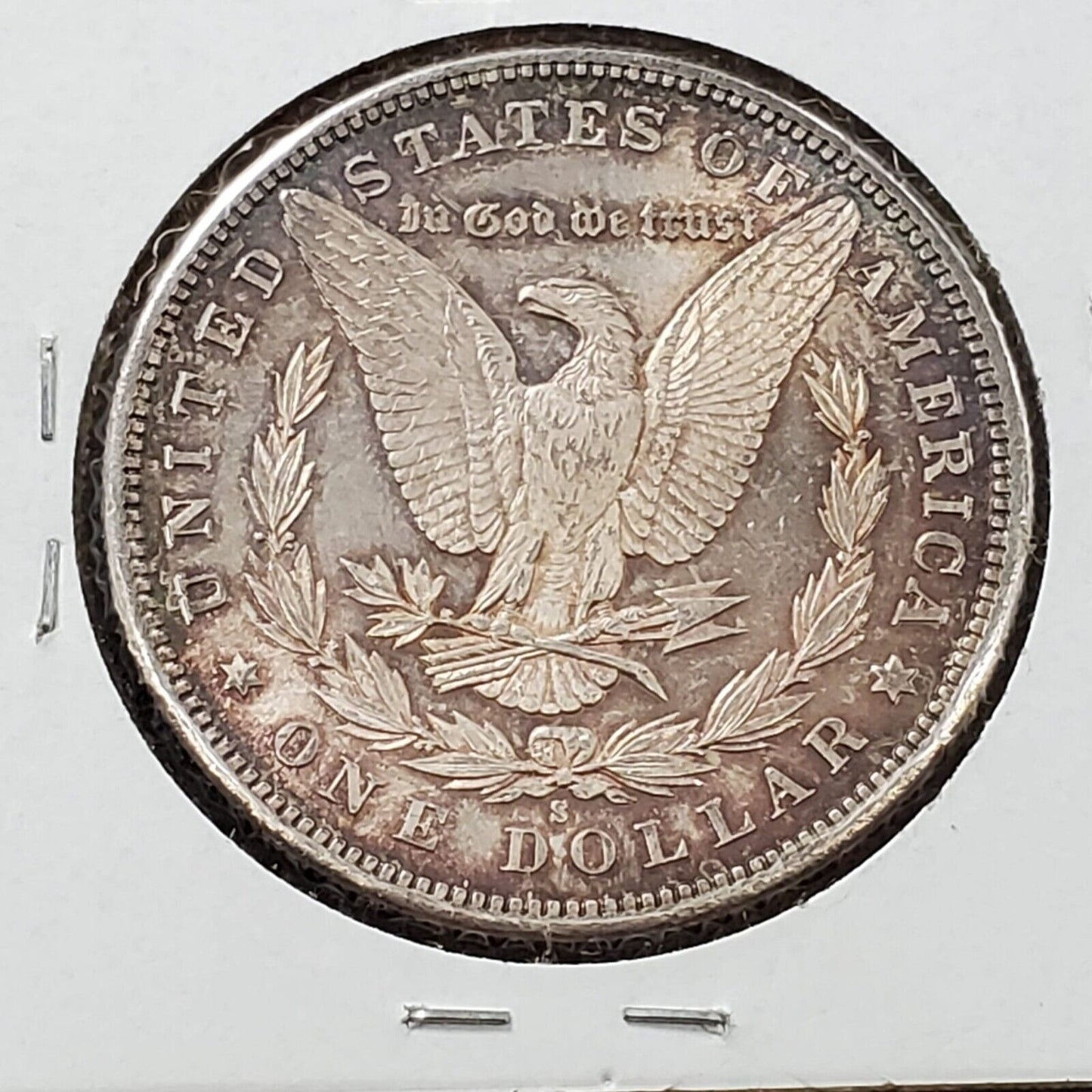 1881 S $1 Morgan Eagle Silver Dollar Coin Choice AU Neat Toning Original