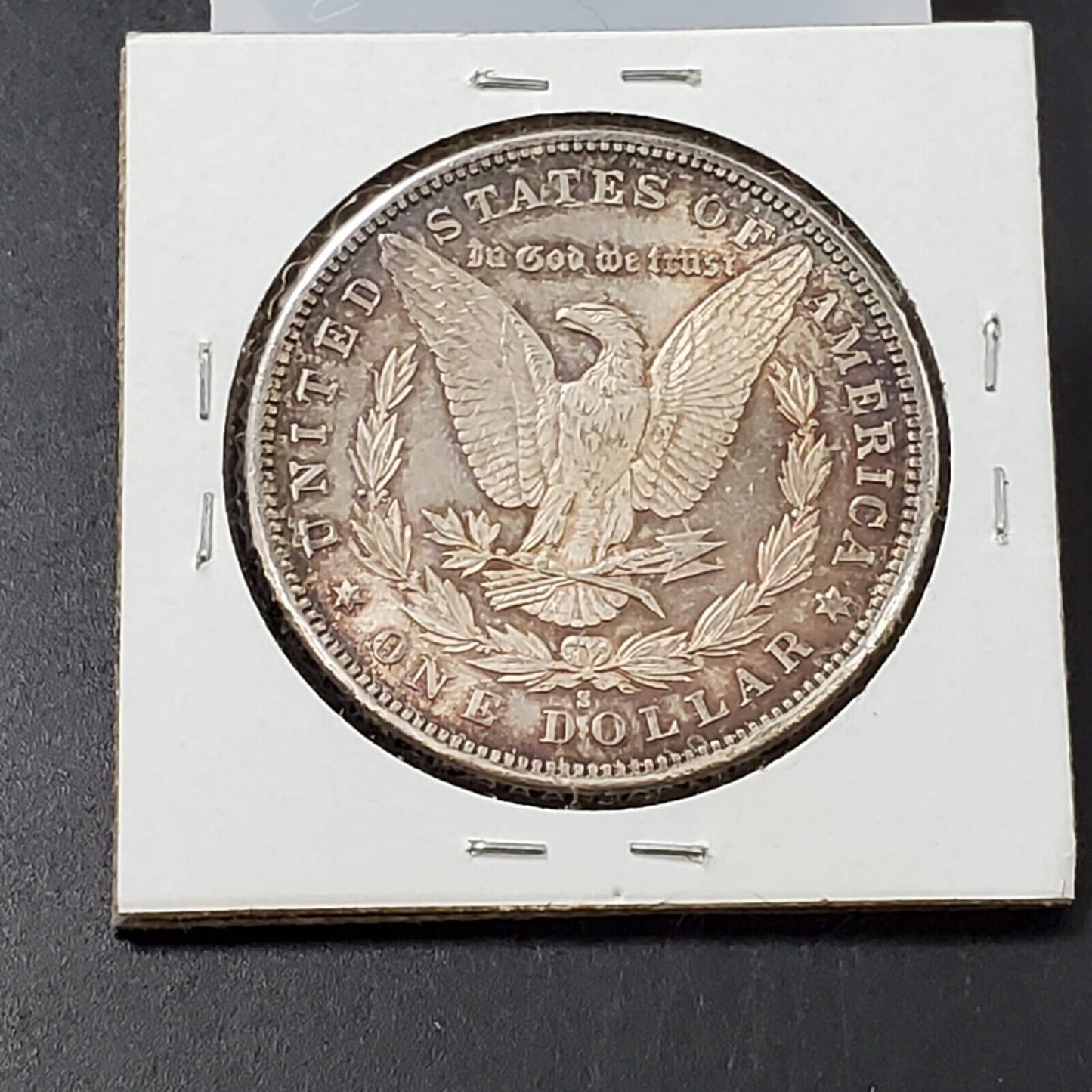 1881 S $1 Morgan Eagle Silver Dollar Coin Choice AU Neat Toning Original